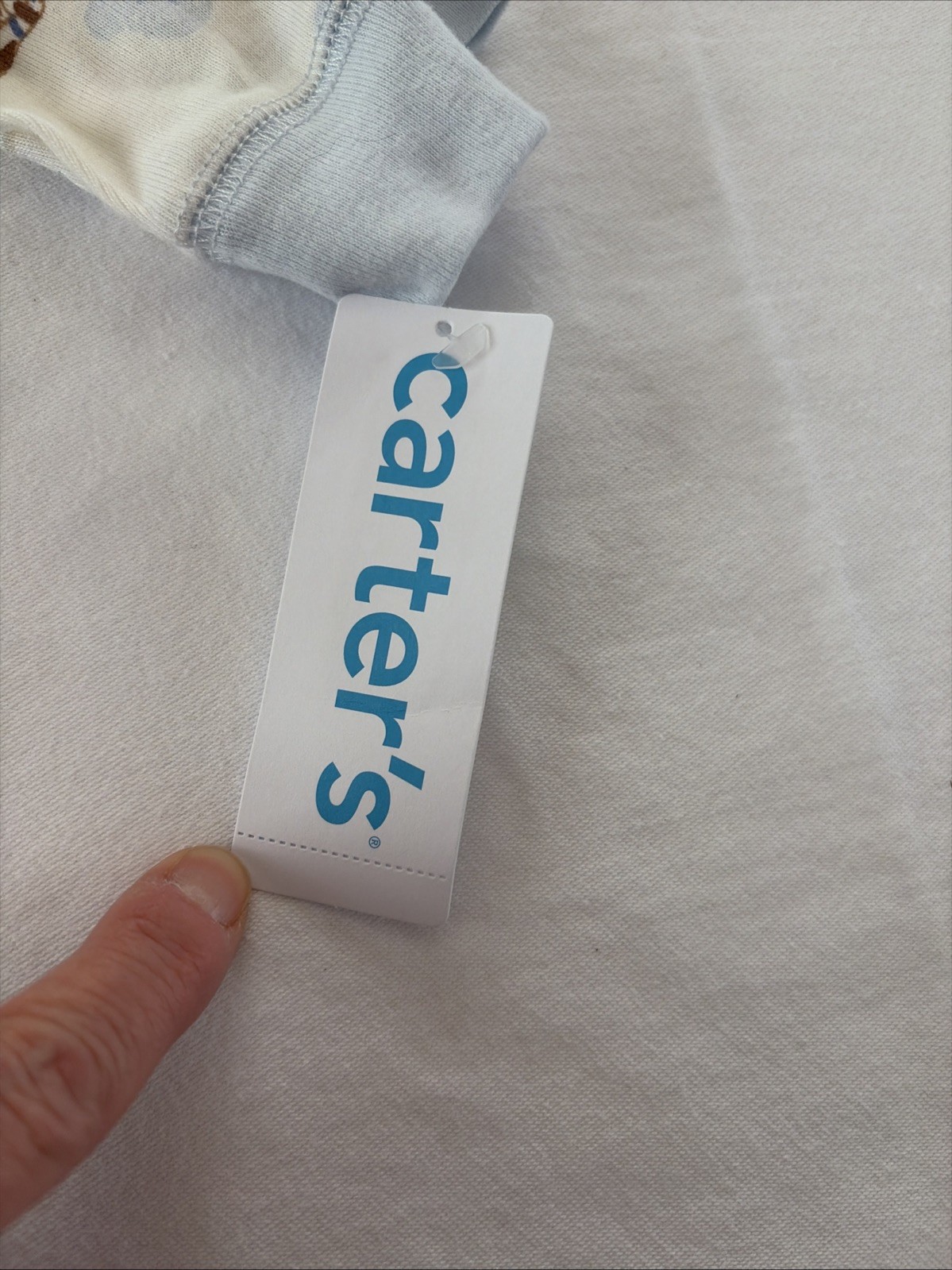 Carters Baby Boys Sleepers- Lot Of 2 TWO – DOGS/Striped SZ 6 MOS -NEW W TAGS $30