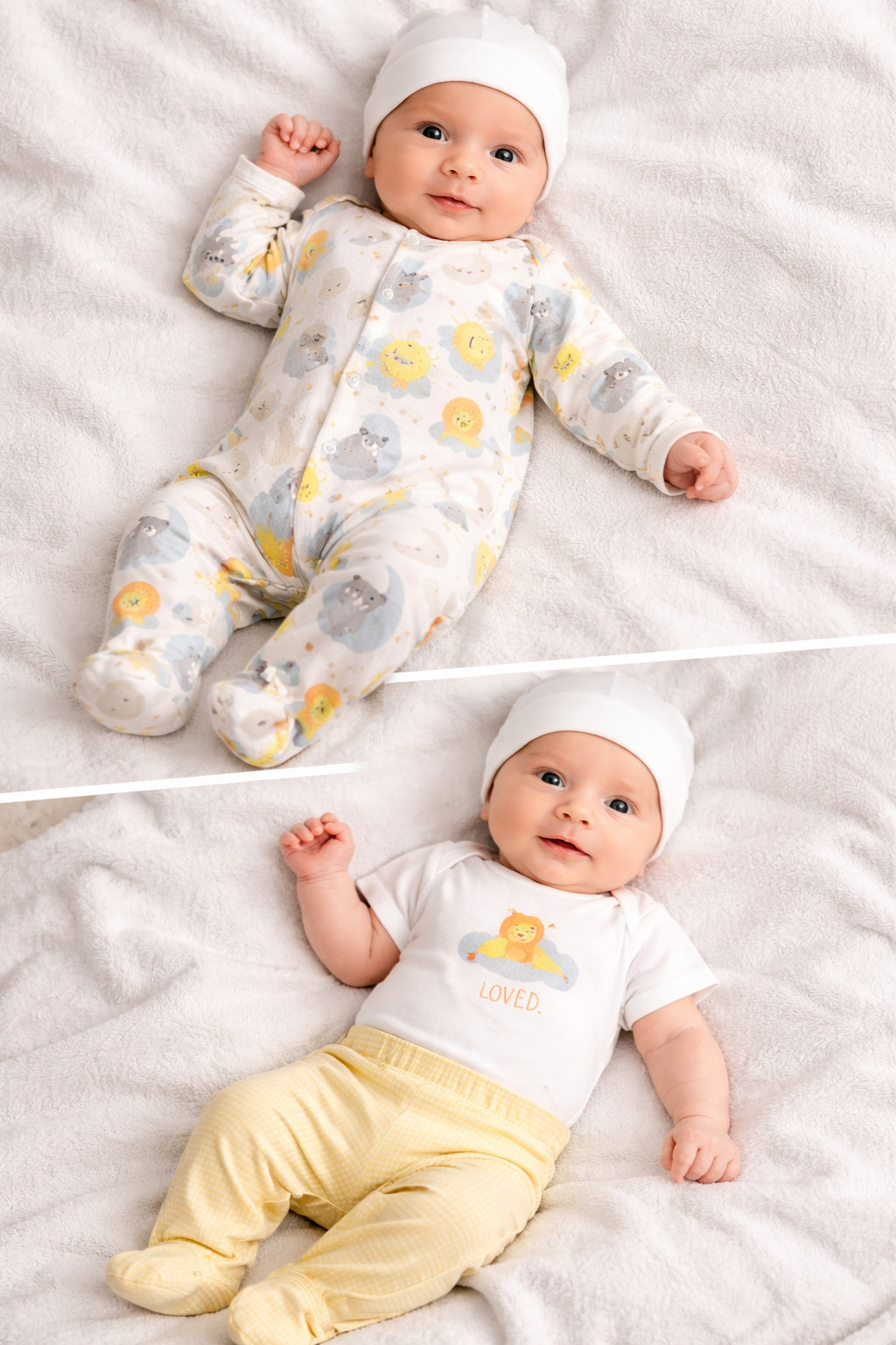 Baby Place Unisex Newborn Take Me Home 3-Piece Set 100% Soft Cotton Up To 7lbs.