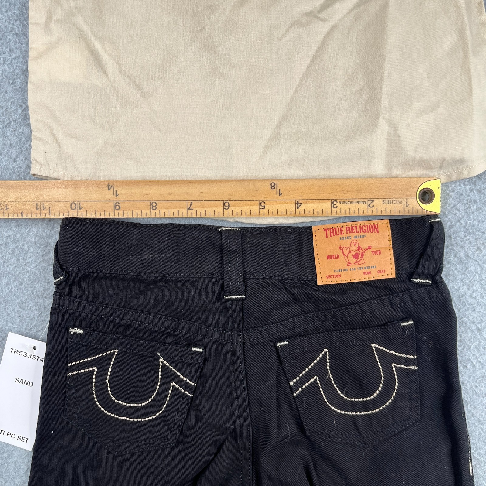 True Reliogion Kids 2 Piece 3T long Sleeve Button Up Black Pants New NWT