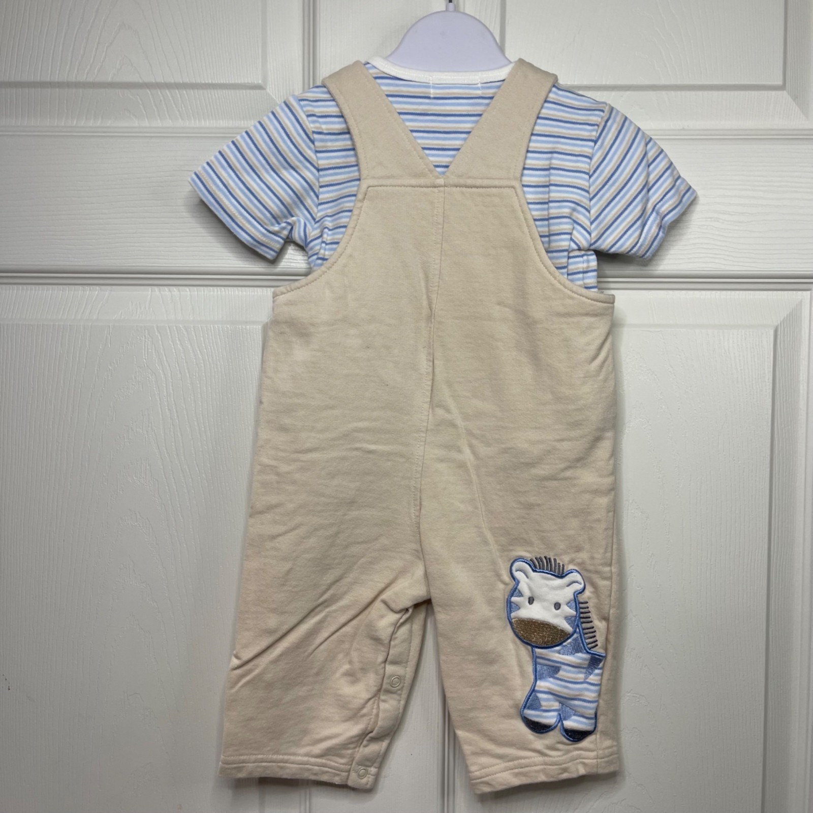 Vintage First Moments Layette Jungle Outfit Size 6-9M Embroidered Animals Knit