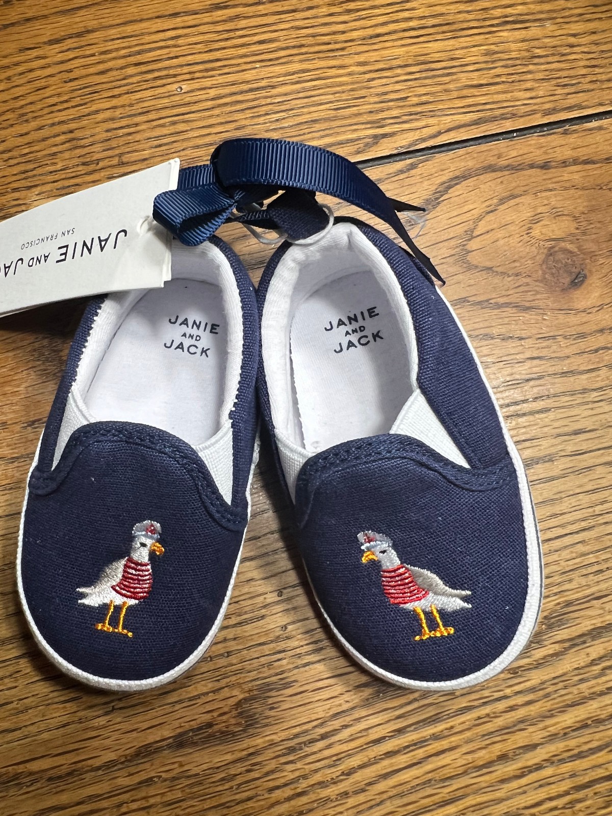 NWT Janie and Jack Little Sunset Romper Hat Seagull Slip-On Sneakers 6-12 Months