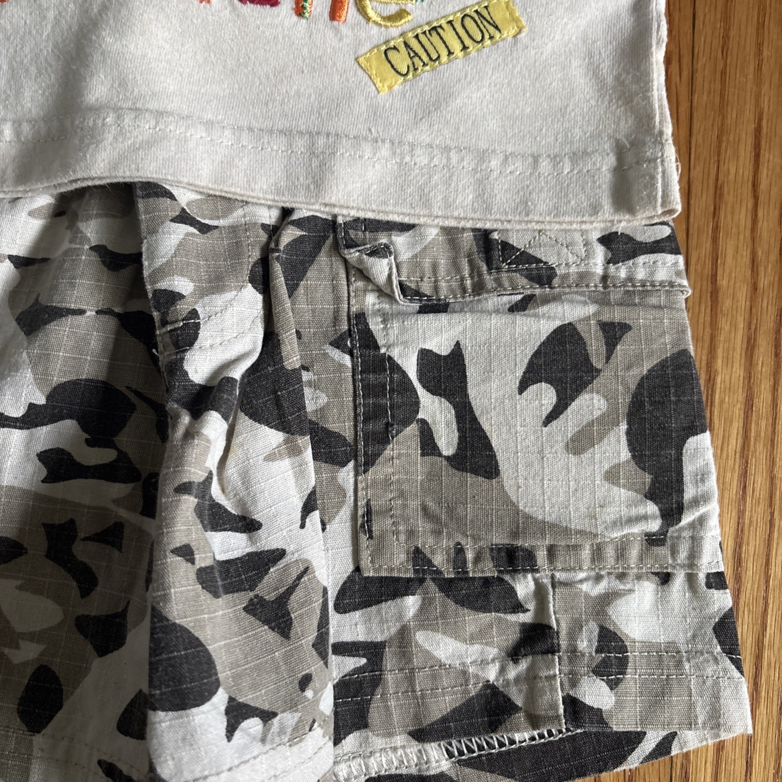 Toddler Boys Shorts Set FISHER PRICE Woodland Camo Farming SHORTS Elastic 24 Mth