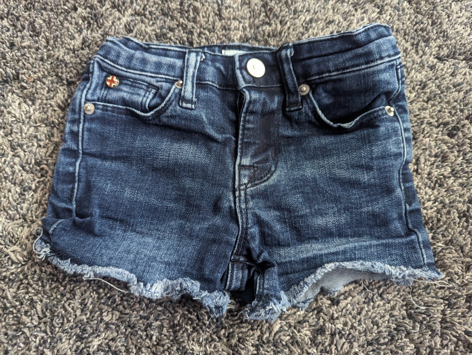 Hudson Girls Toddler Adjustable Waist Jean Shorts Size 2T EUC