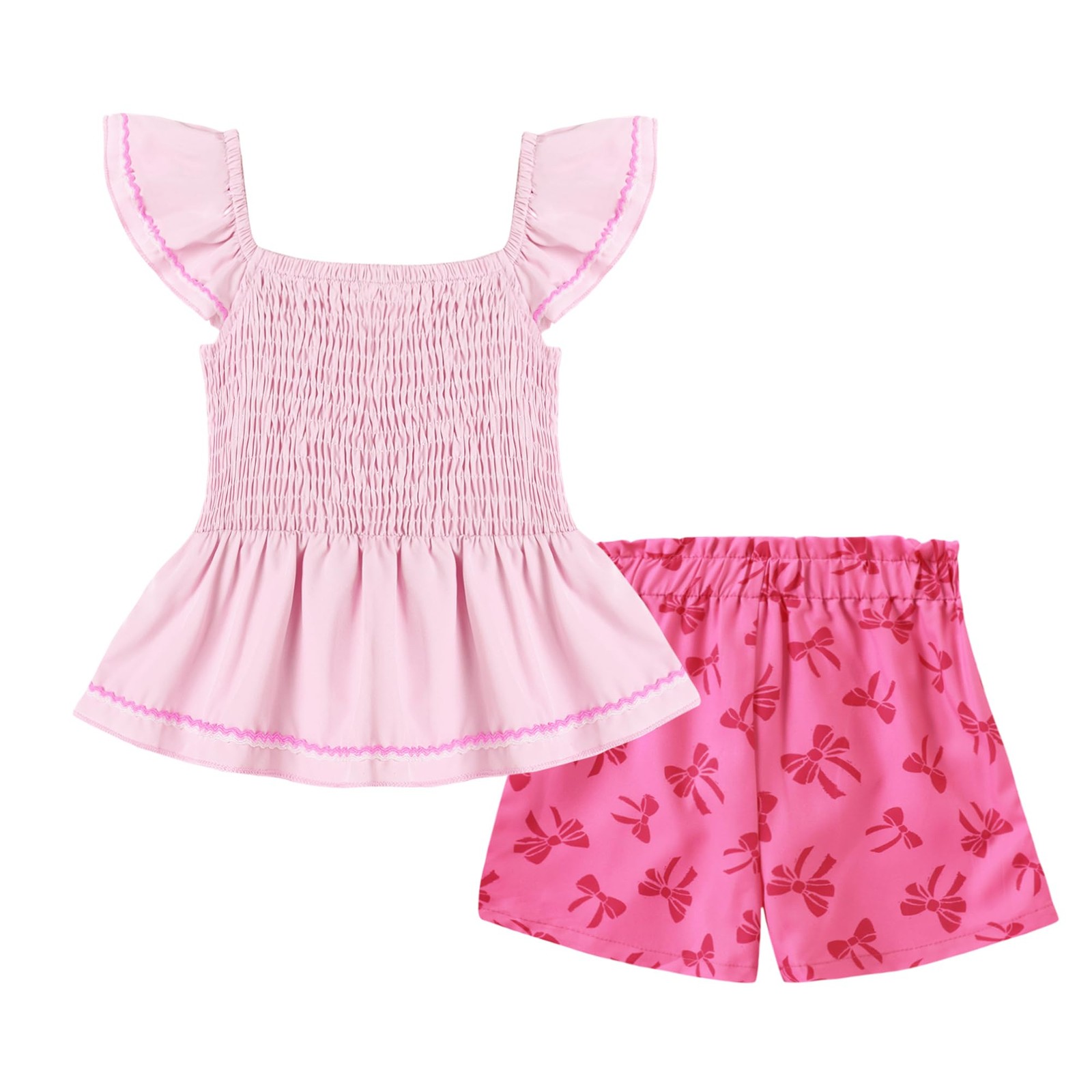 Girl Clothes 12-18 Month Girl Clothes 1 years 2-Piece Cute Ruffled Sleeves To…