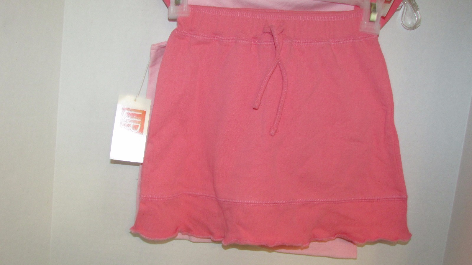 NWT UR it top skort set 6x lollipop girl outfit coral pink
