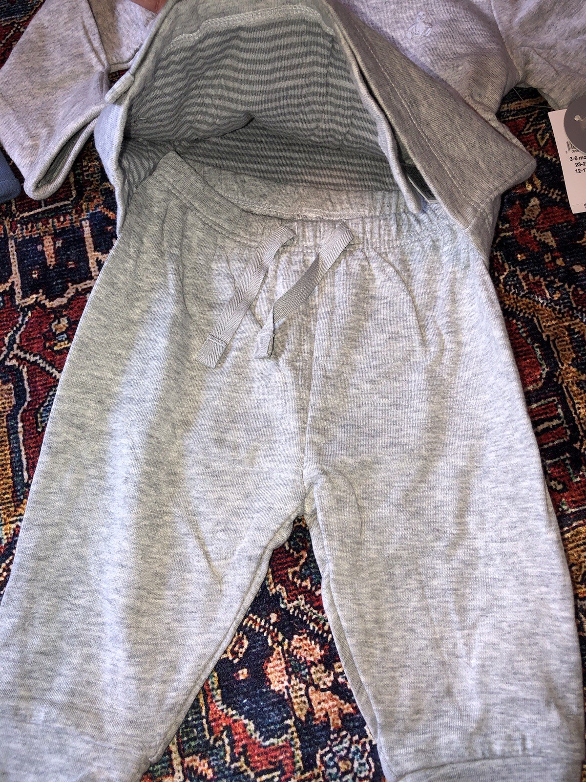 NWT 2 Baby Gap First Favorites Crossover Outfit Sets Hat Gray Blue Size 3-6 M