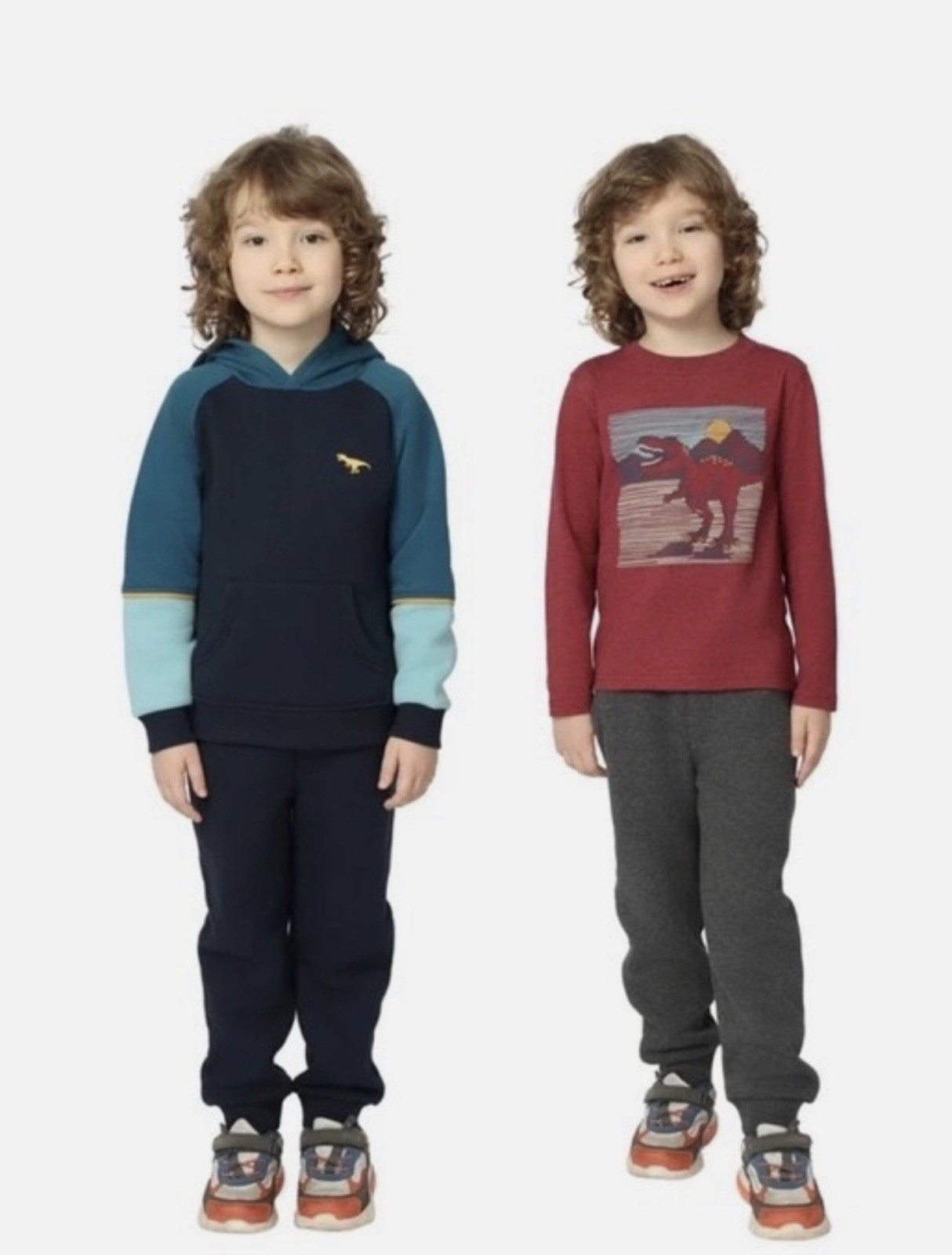 kids Headquarters Boy’s 4-piece Playwear Set Size: 4T, Dinosaur, Blue/multicolor