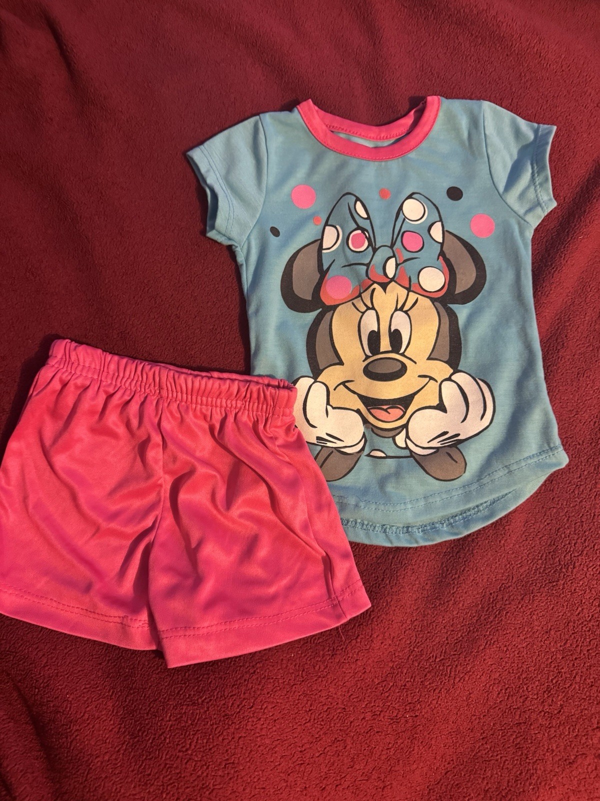 Disney Junior Minnie Mouse Two Piece Matching Set 12months New Without Tag