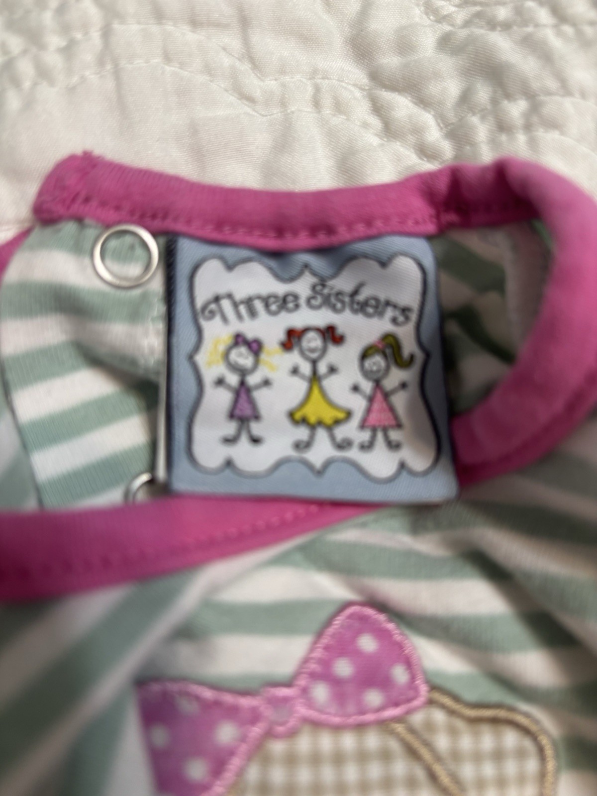 Three Sisters Boutique 3mth Applique Puppy 2pc