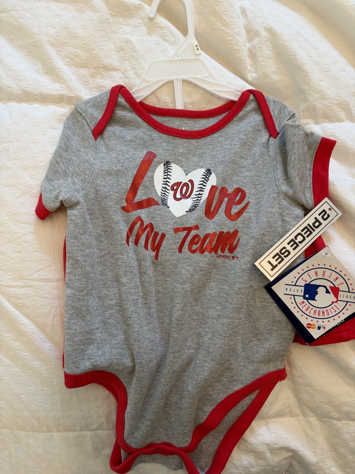 Washington Nationals MLB Gen2 Infant Girl Creeper & Skirt Set, 18Months (18M)