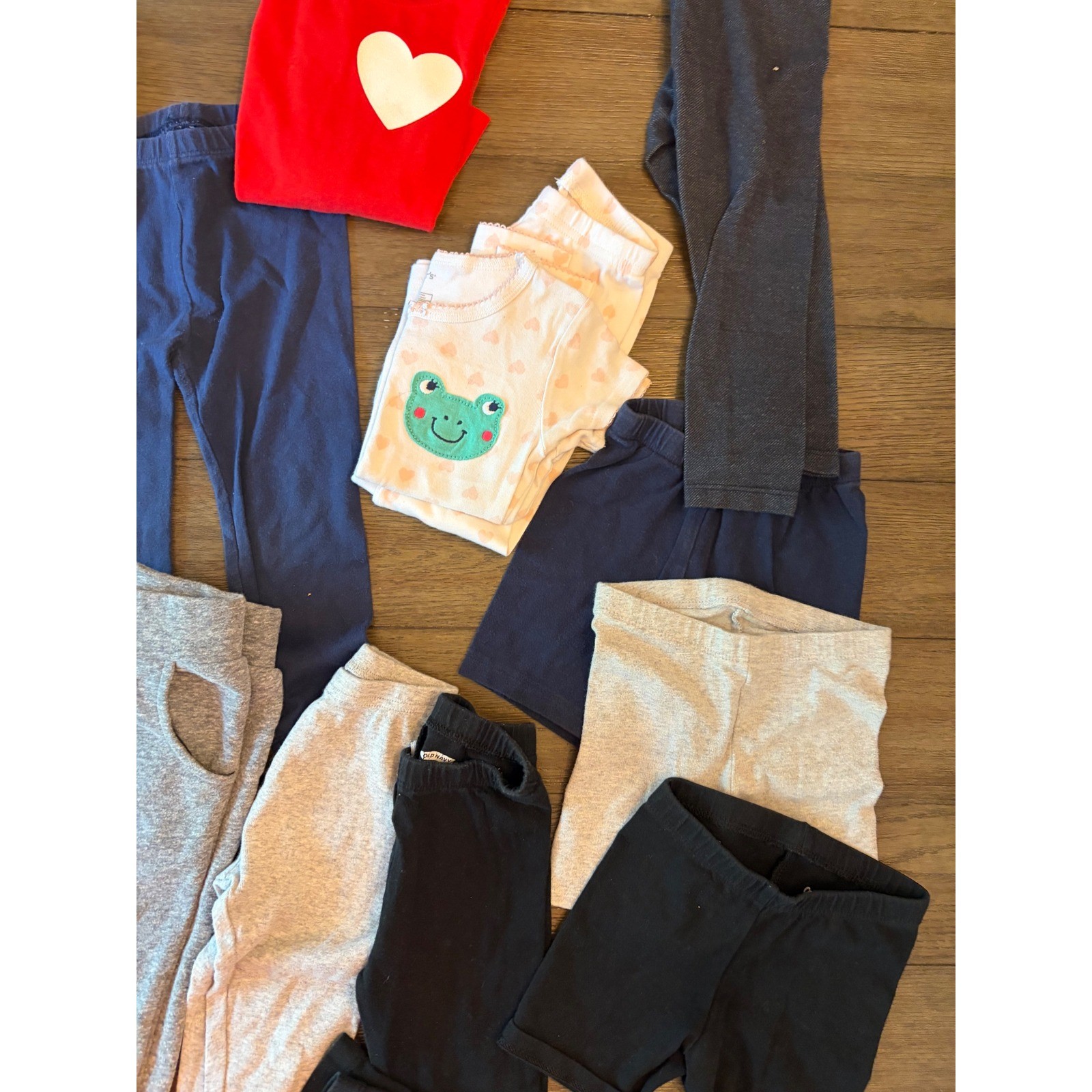 Old Navy & Mixed Brands Toddler Girls 2T Clothing Lot Leggings Shorts Tops 10pc