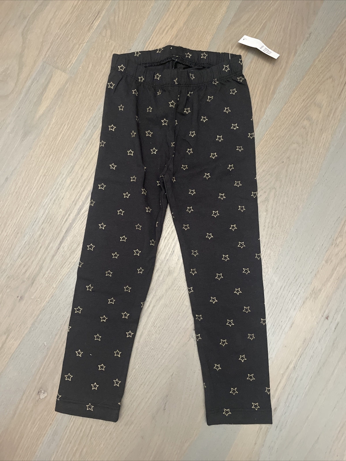 NWT Baby Gap Girl WINTER black velvet top silver star leggings 2-piece SET 3 3T