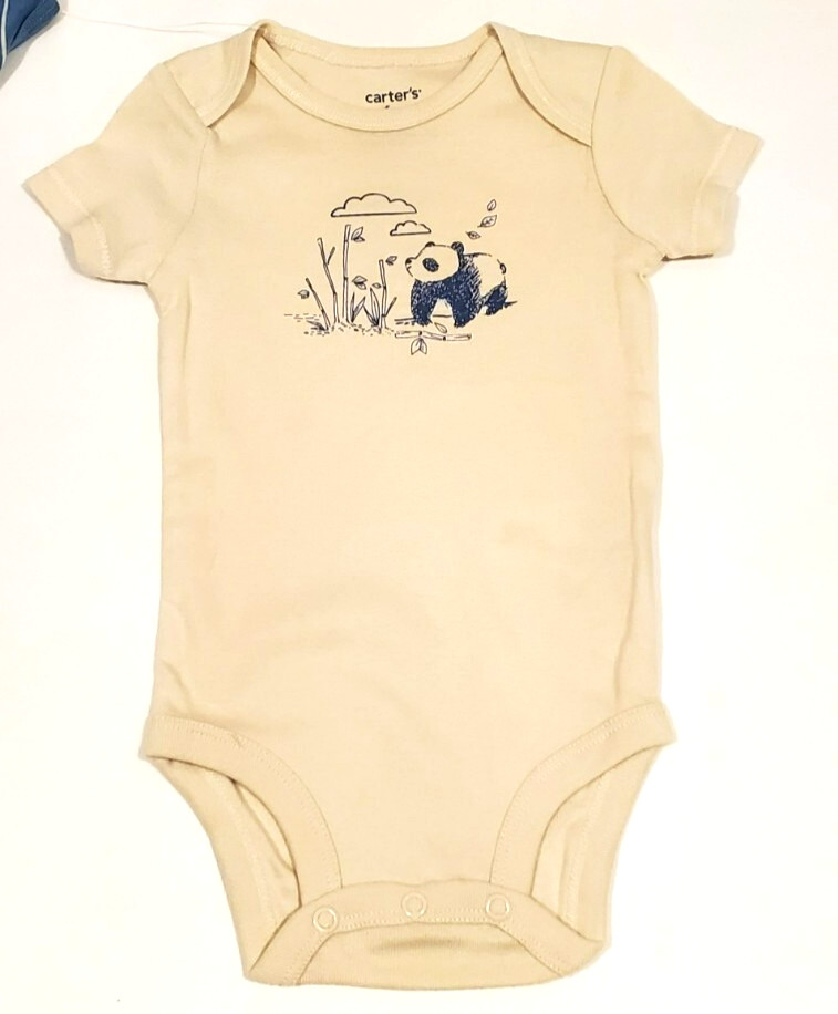 NWT Baby Carter’s 3-Piece Panda Bodysuits Pants Little Outfit Set 18 Months