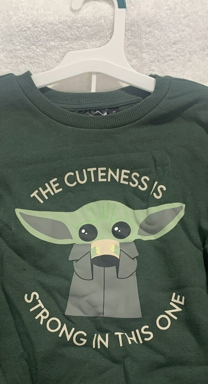 NEW Star Wars Grogu Baby Yoda Toddler Sweatsuit Set/Outfit 4T Free Shipping