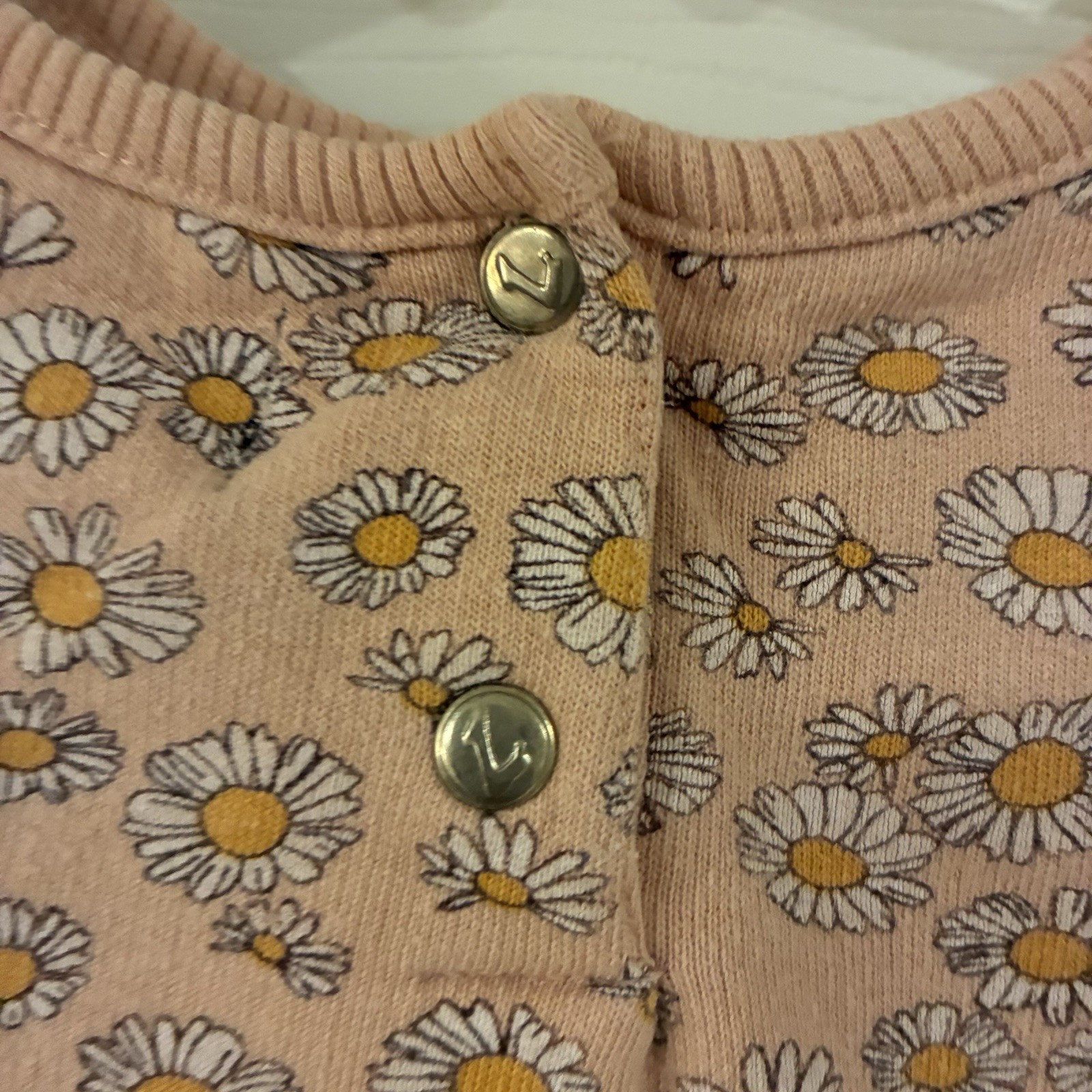 7 For All Mankind Floral Ruffle Pants Set 12M Pink Yellow Top & Pants Cotton