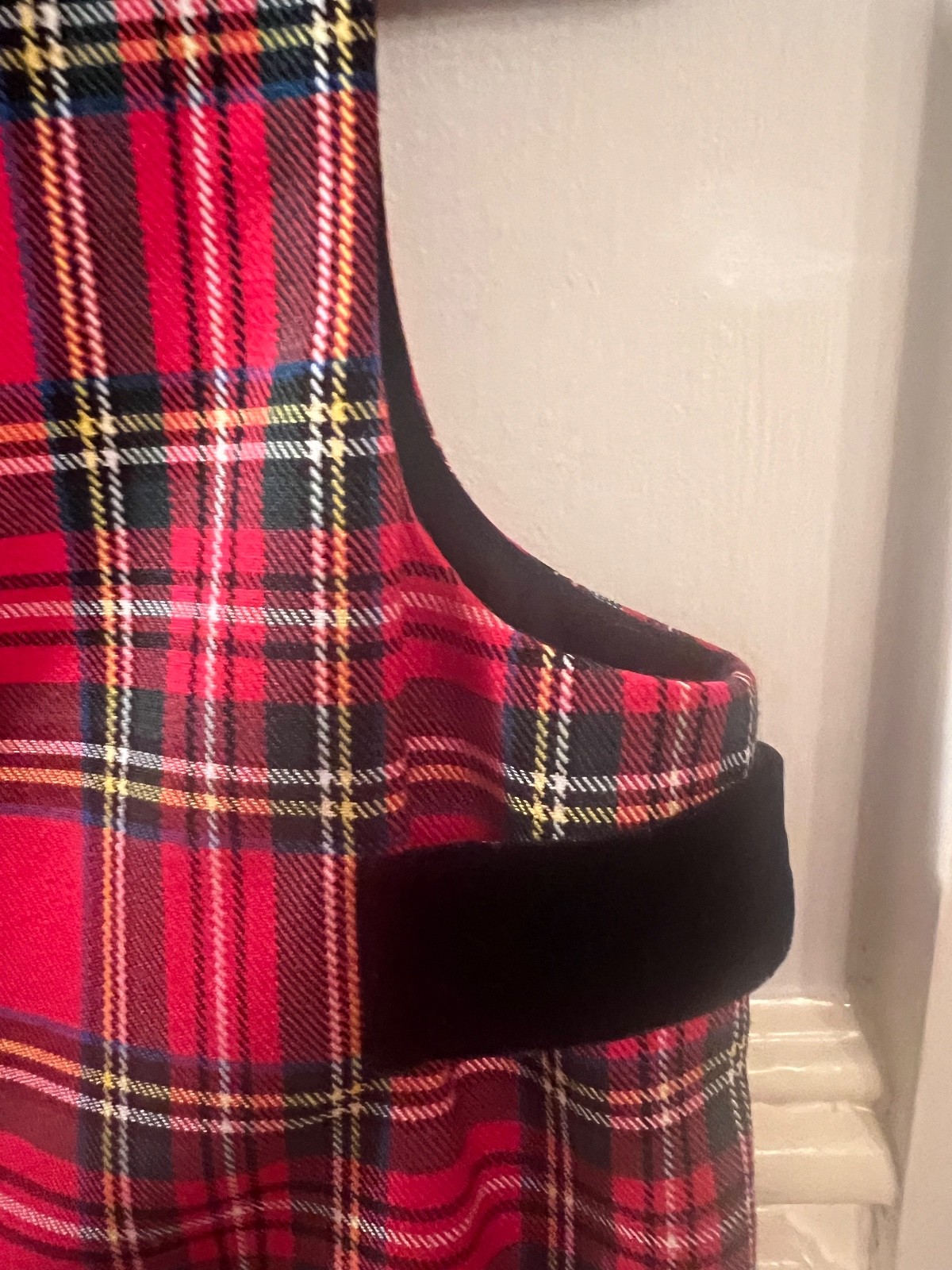 Florence Eiseman – Size: 12 Month – New With Tags – Plaid, Velvet, Brass Jon Jon