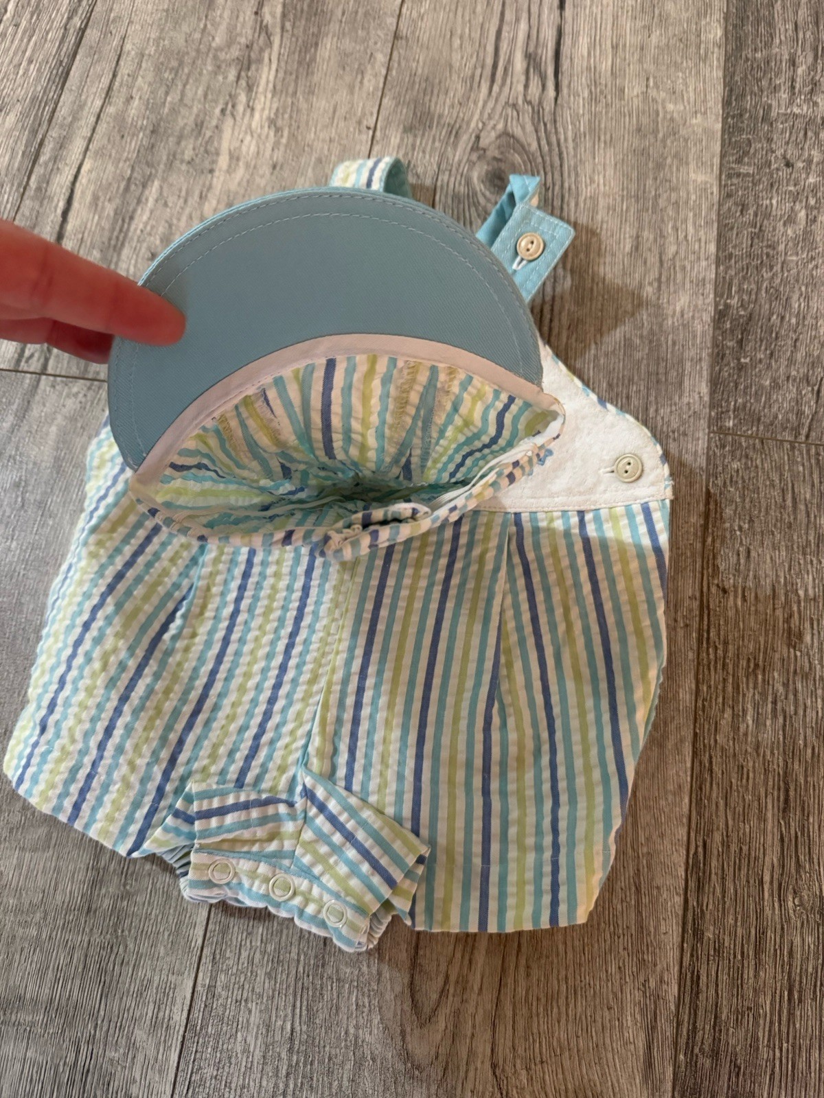 Brandless 90’s Vintage Baby Boys Outfit With Hat 3/6 Mo