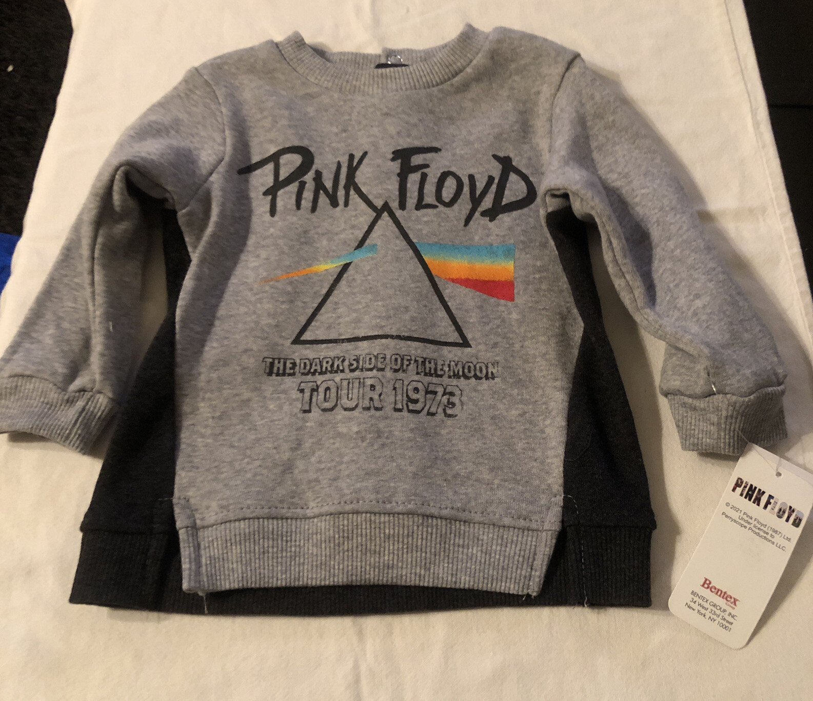 Bentex Baby Boys’ Pink Floyd Fleece Long Sleeve Top and Bottom Set