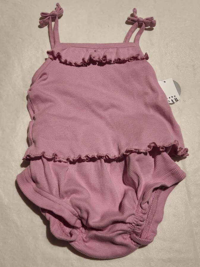 NWT Baby Gap Girls Rib Knit Tank Top Bloomers Summer Outfit Two Piece Set