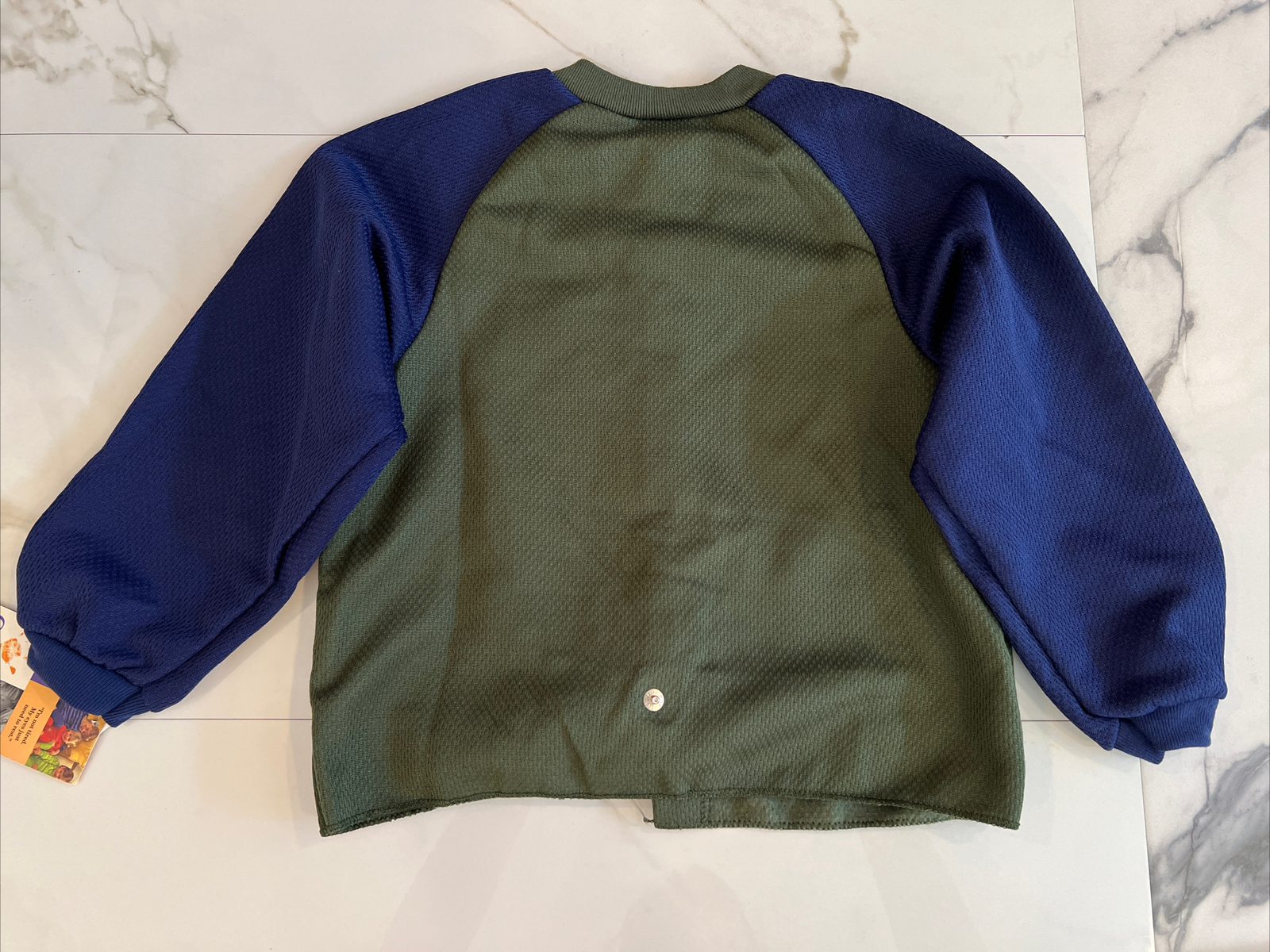 NWT Carter`s Toddler 4T Green & Blue Varsity Jacket