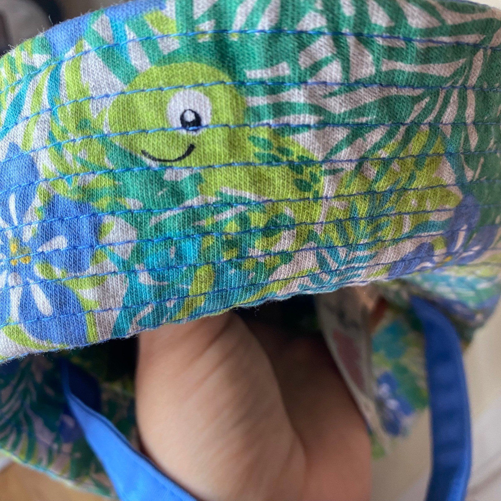 Disney Baby Stitch Bucket Hat 0-6M & Kate Mack Floral Swim Top 18M Swim Bundle