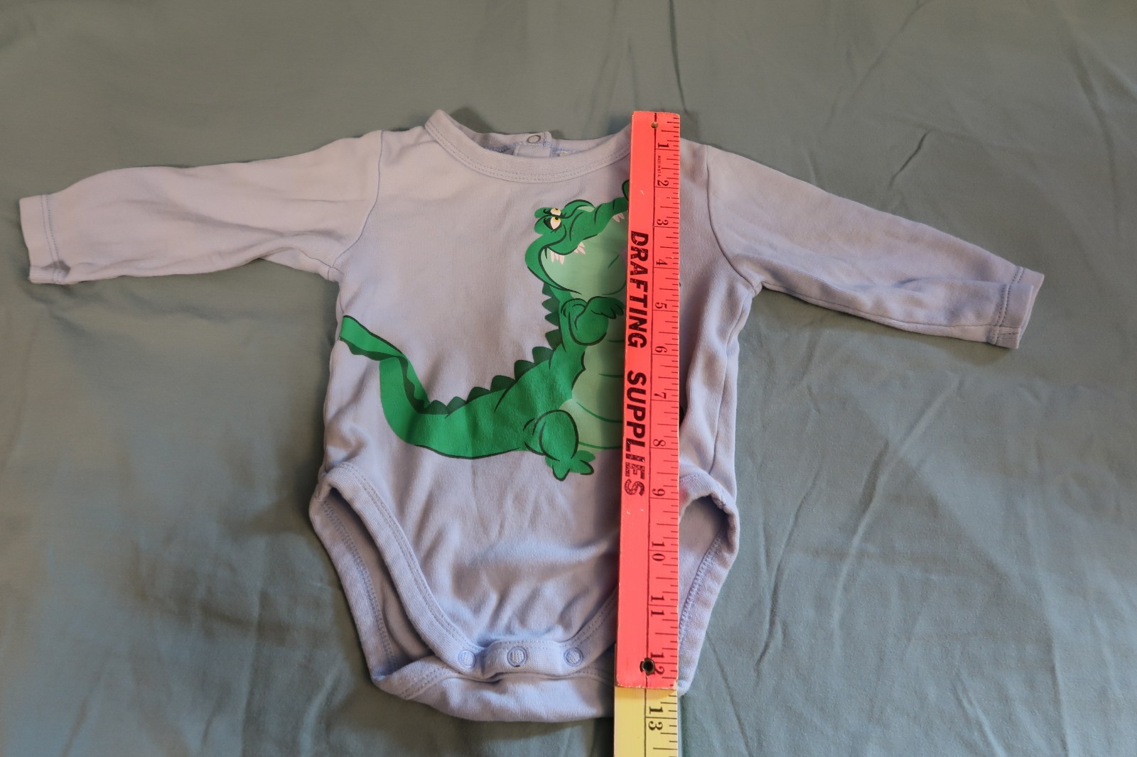 Disney Baby Boy Tick Tock The Crocodile Peter Pan Long Sleeve Bodysuit 3-6M