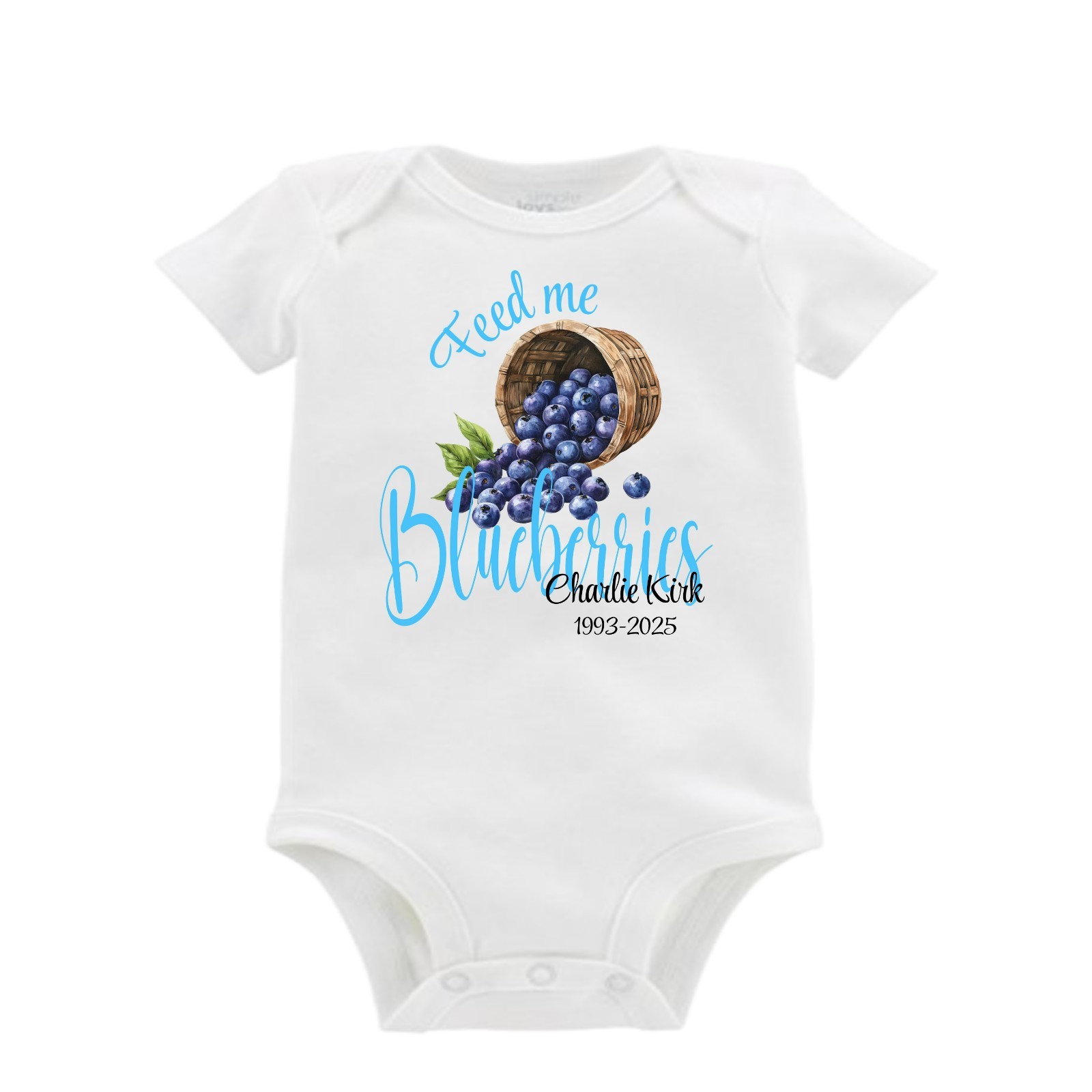 Charlie Kirk Personalized Shirt – Turning Point – Blueberries – Boy – Girl