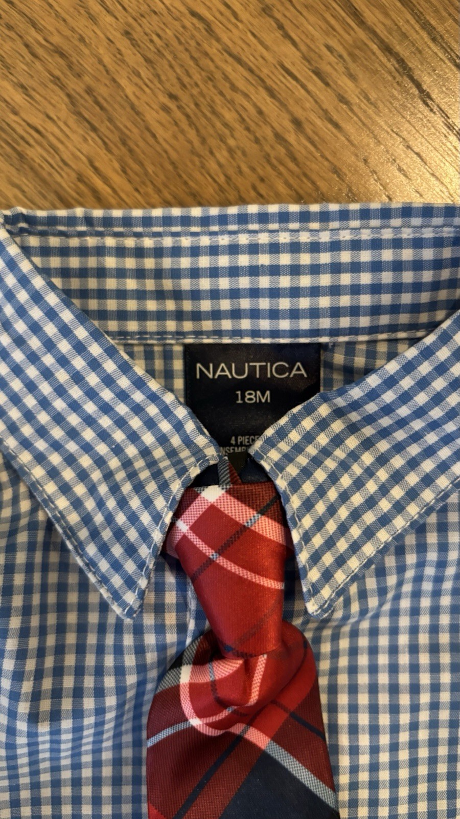 Nautica Toddler Boys Dress Shirt, Tie And Jacket Set 18 Months. NWT
