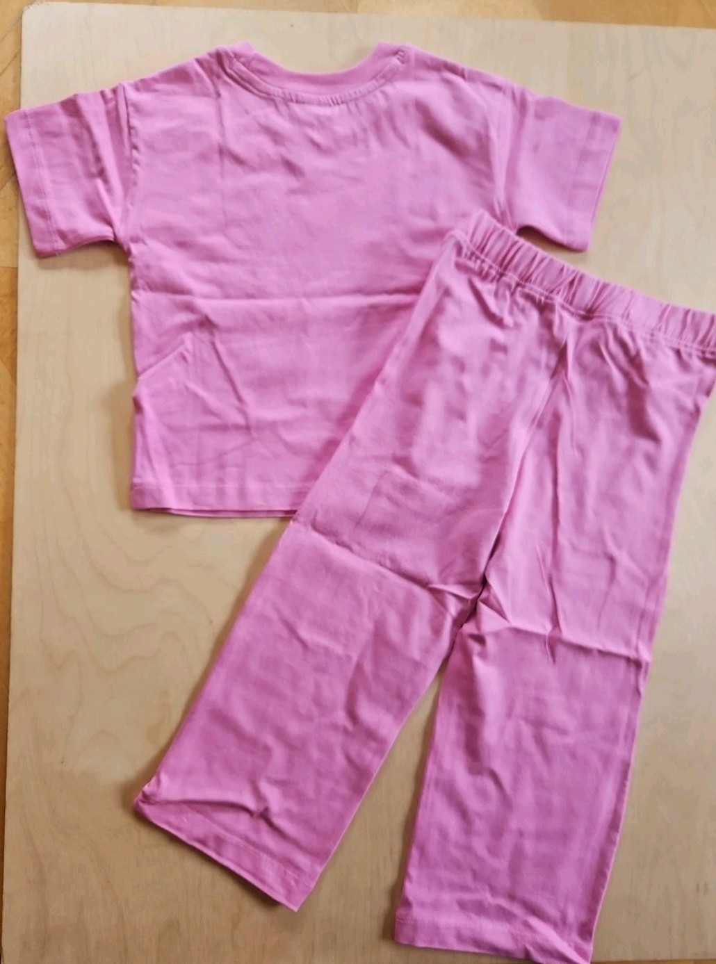 NWT HANNA ANDERSSON PINK TULIP TEE SHIRT WIDE LEG PANTS SET 90 3T $50