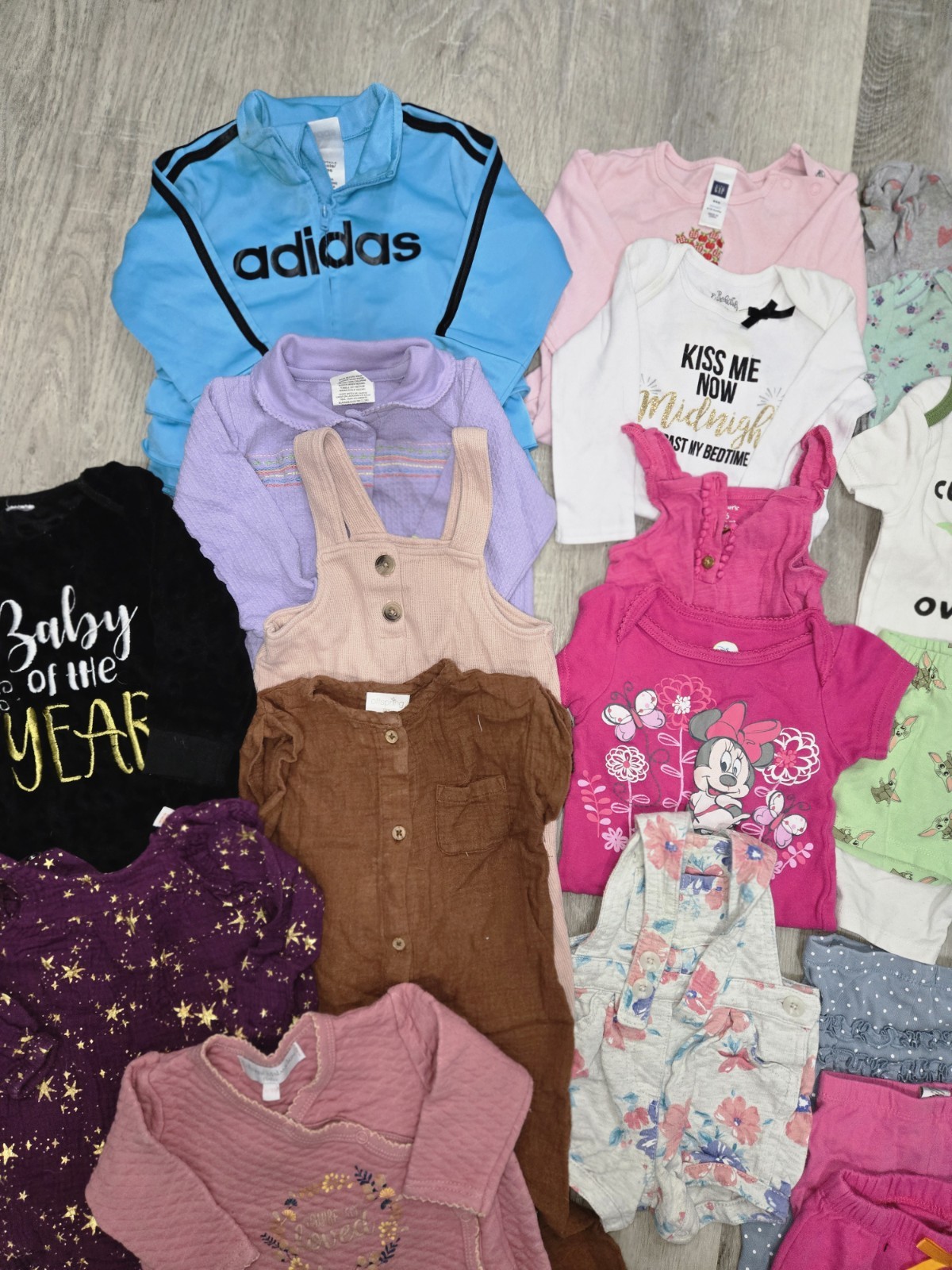 Huge Baby Girl Clothes Size 6-9 Month – Disney, Adidas, Polo, Carter Lot Of 35