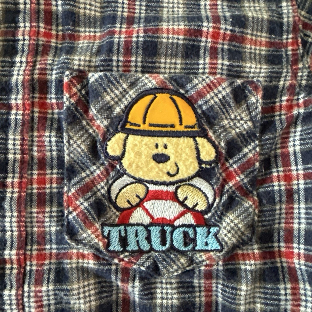 Vintage Mixed Brands Boys 12M 6pc Outfit Set Vest Shirts Pants Jeans Plaid Denim