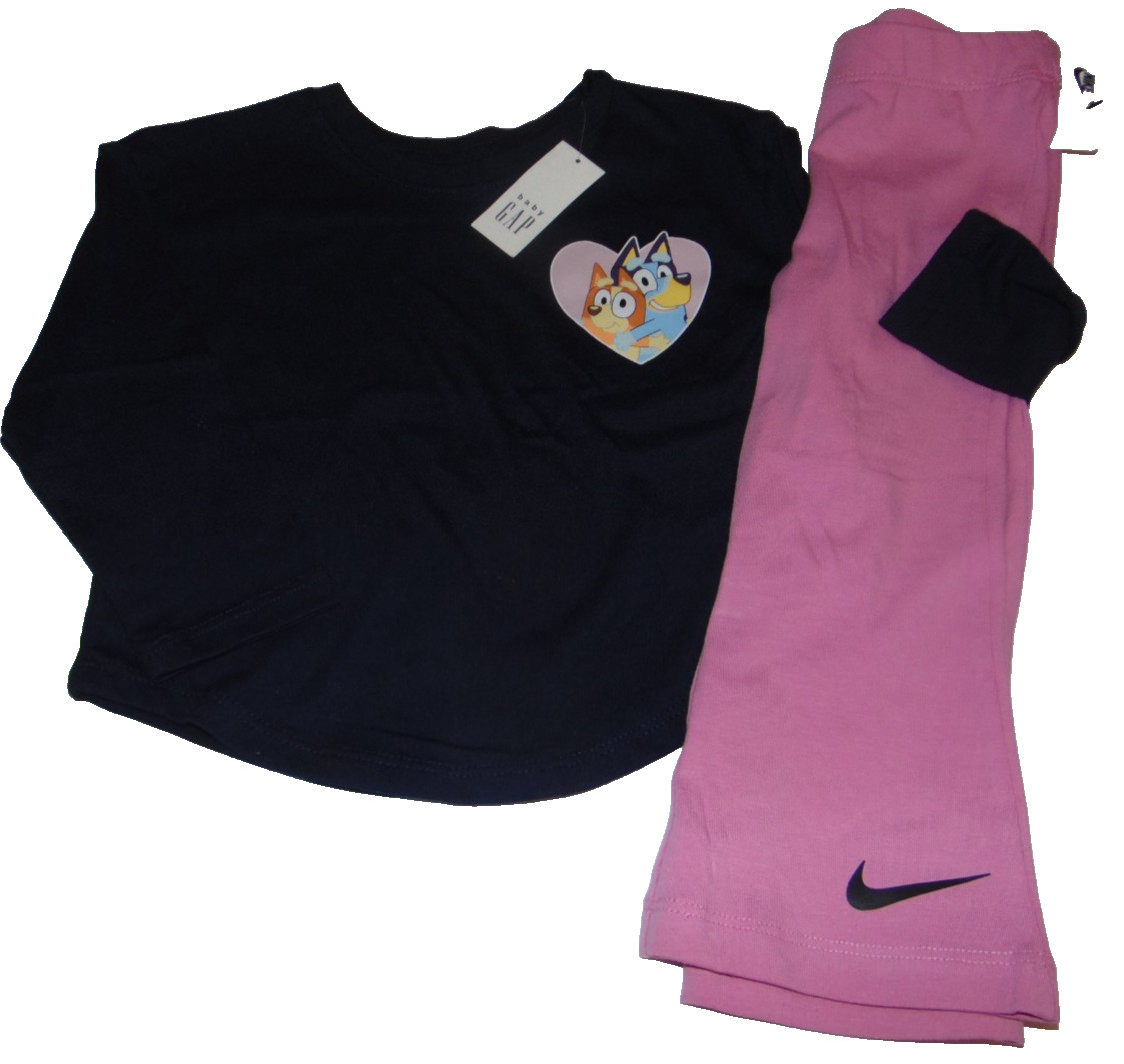 ~NWT Girls NIKE & GAP BLUEY Outfit! Size 2T Super Cute FS:)~