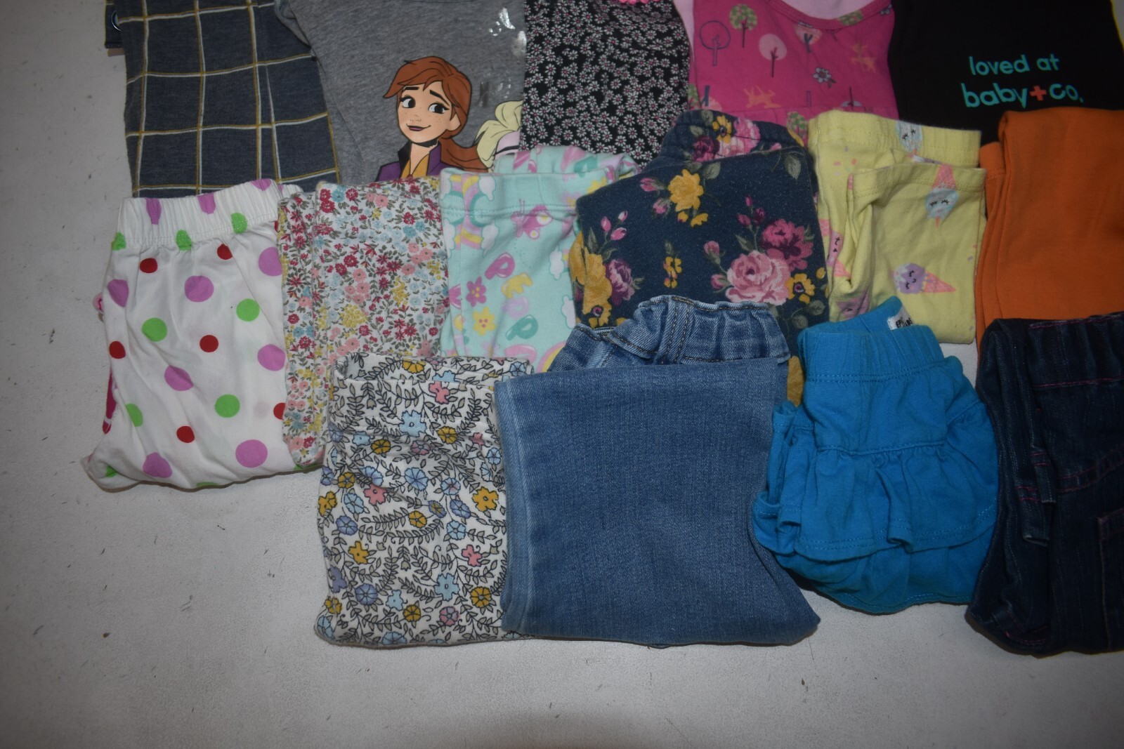 Wholesale Bulk Lot of 25 Girls Size 2T Mixed Season Tops Bottoms Shirts Pants