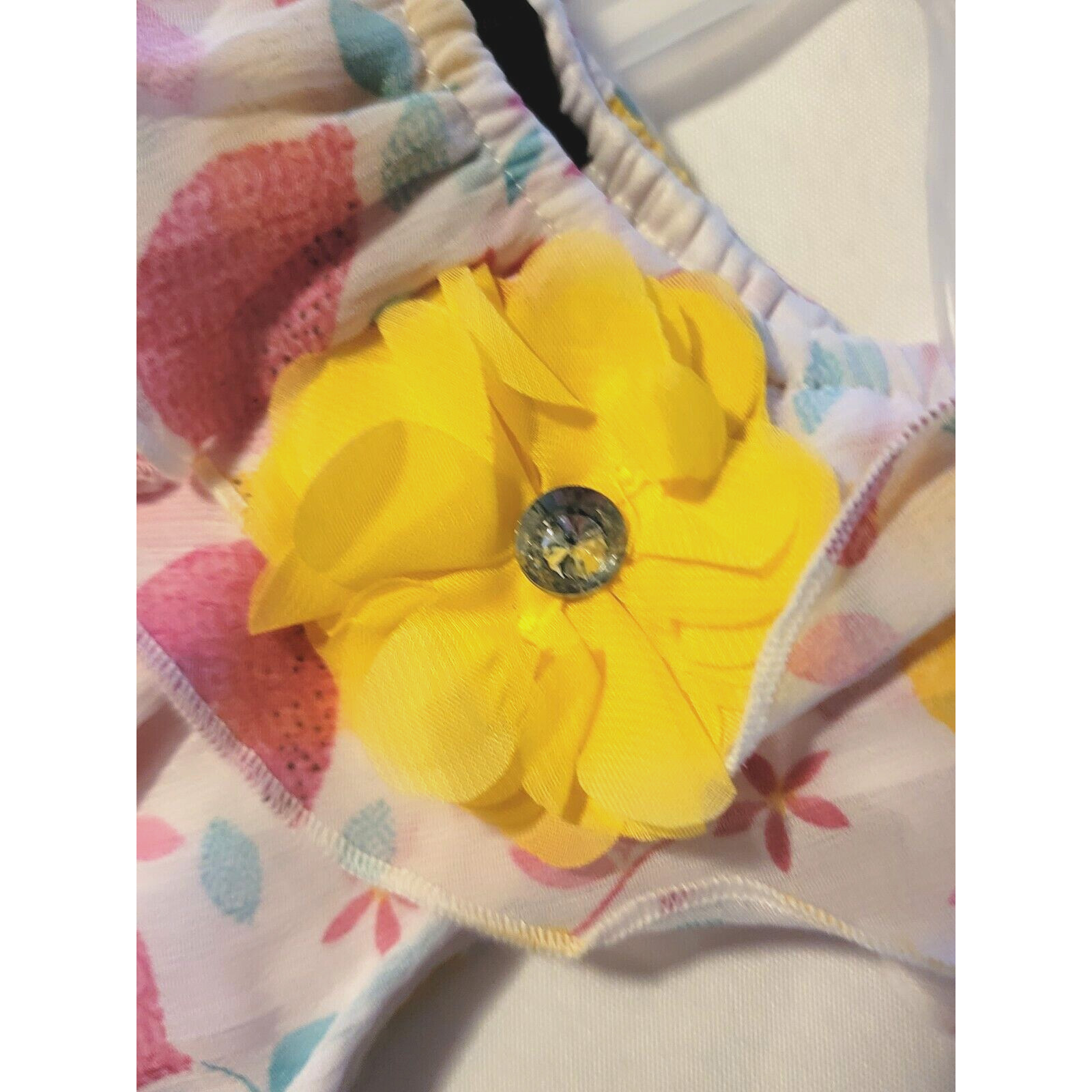 DDG Darlings Toddler Girls 2 Piece Shorts Outfit sz 2T Yellow NWT