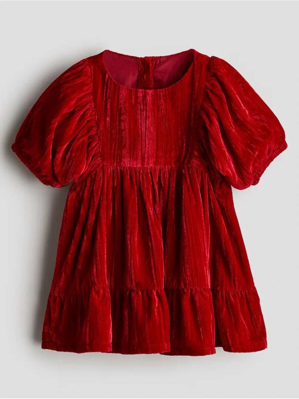 Baby Girl H&M Adorables Red Romper & NWT Holiday Velvet Puff Sleeve Dress 4-6 m
