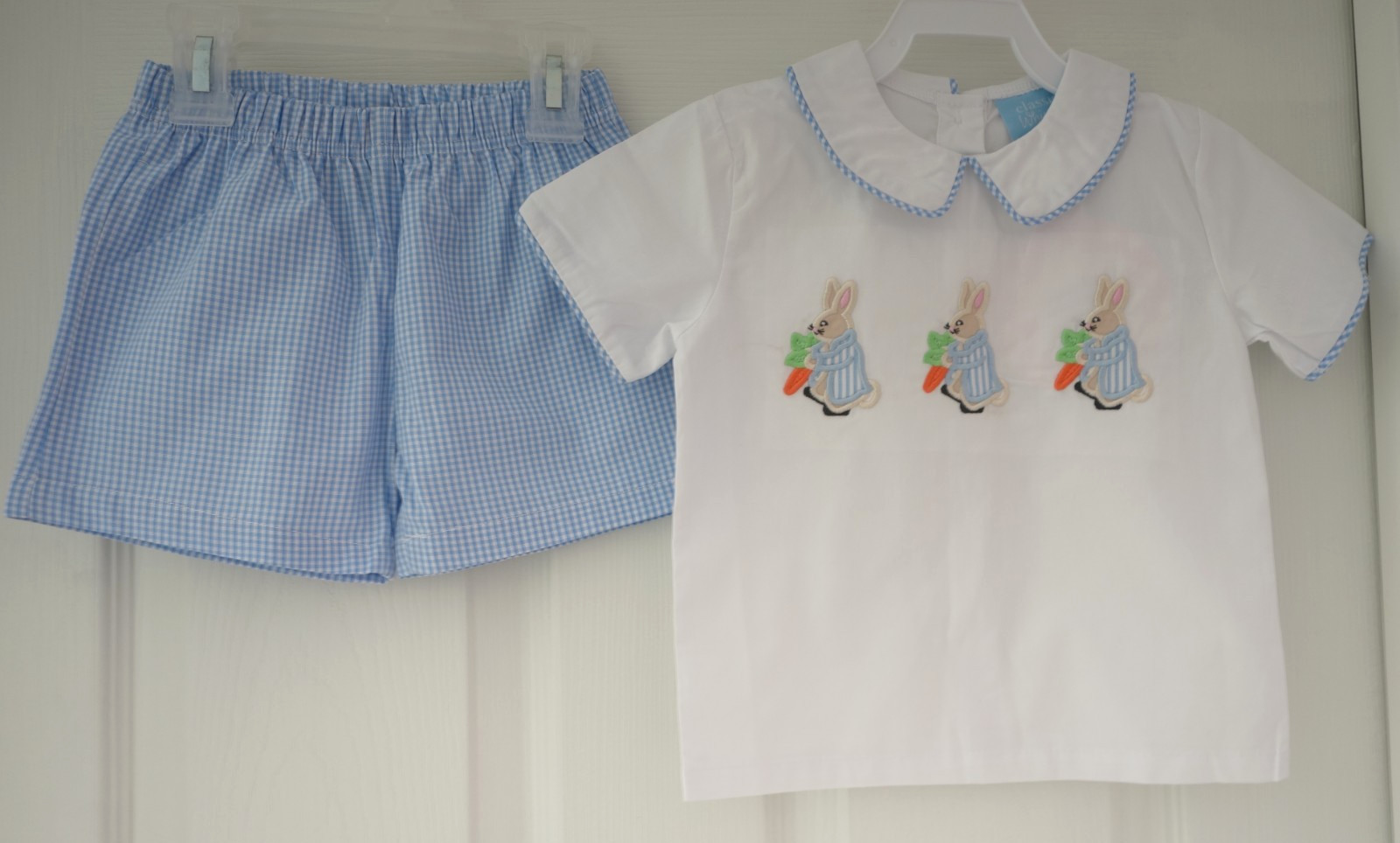NWT Classic Whimsy Storybook Rabbit Shirt & Shorts Outfit Boy’s Size 12 Months