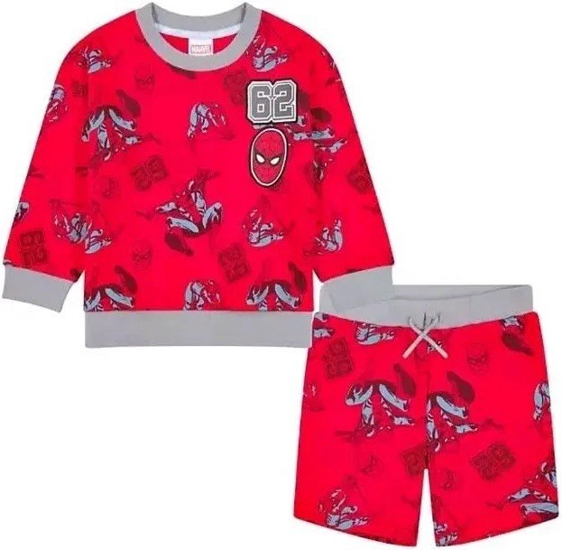 Marvel Spider Man Sweatshirt & Shorts Set Size 4T NWT
