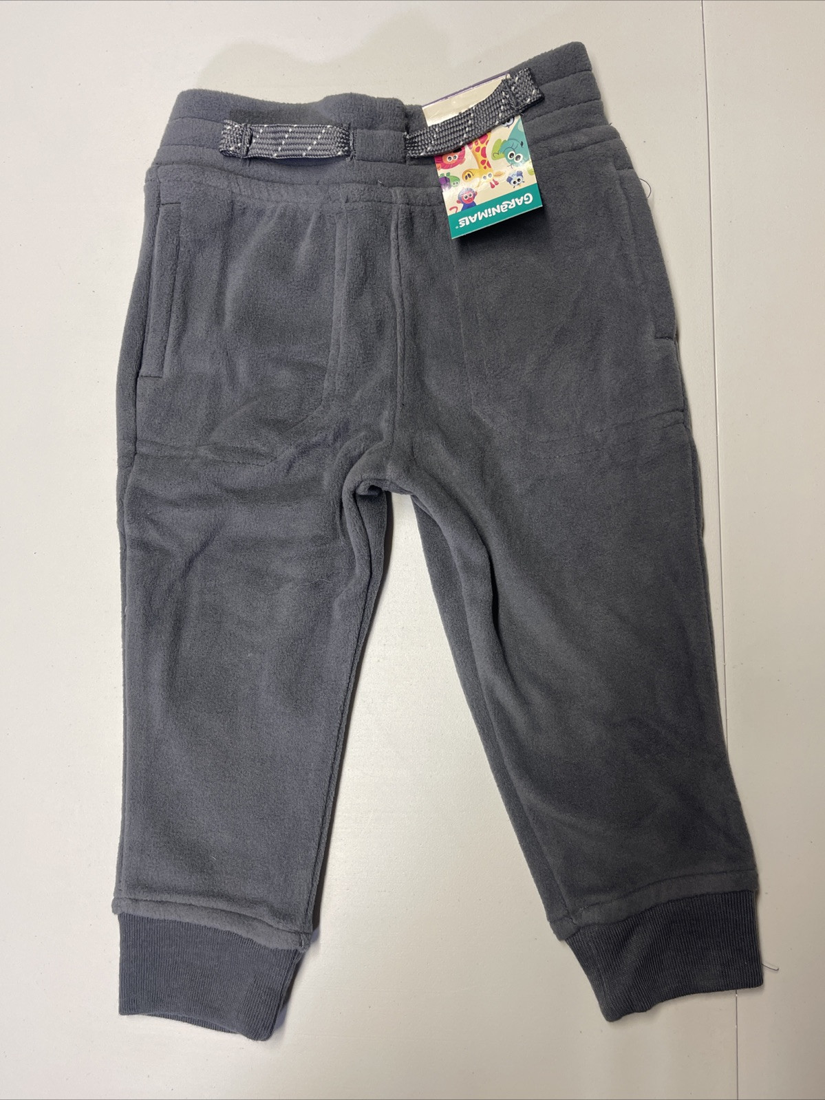 LOT OF 2 Garanimals Unisex Jersey Tapered Jogger & Fleece Pant Sz 12 Months