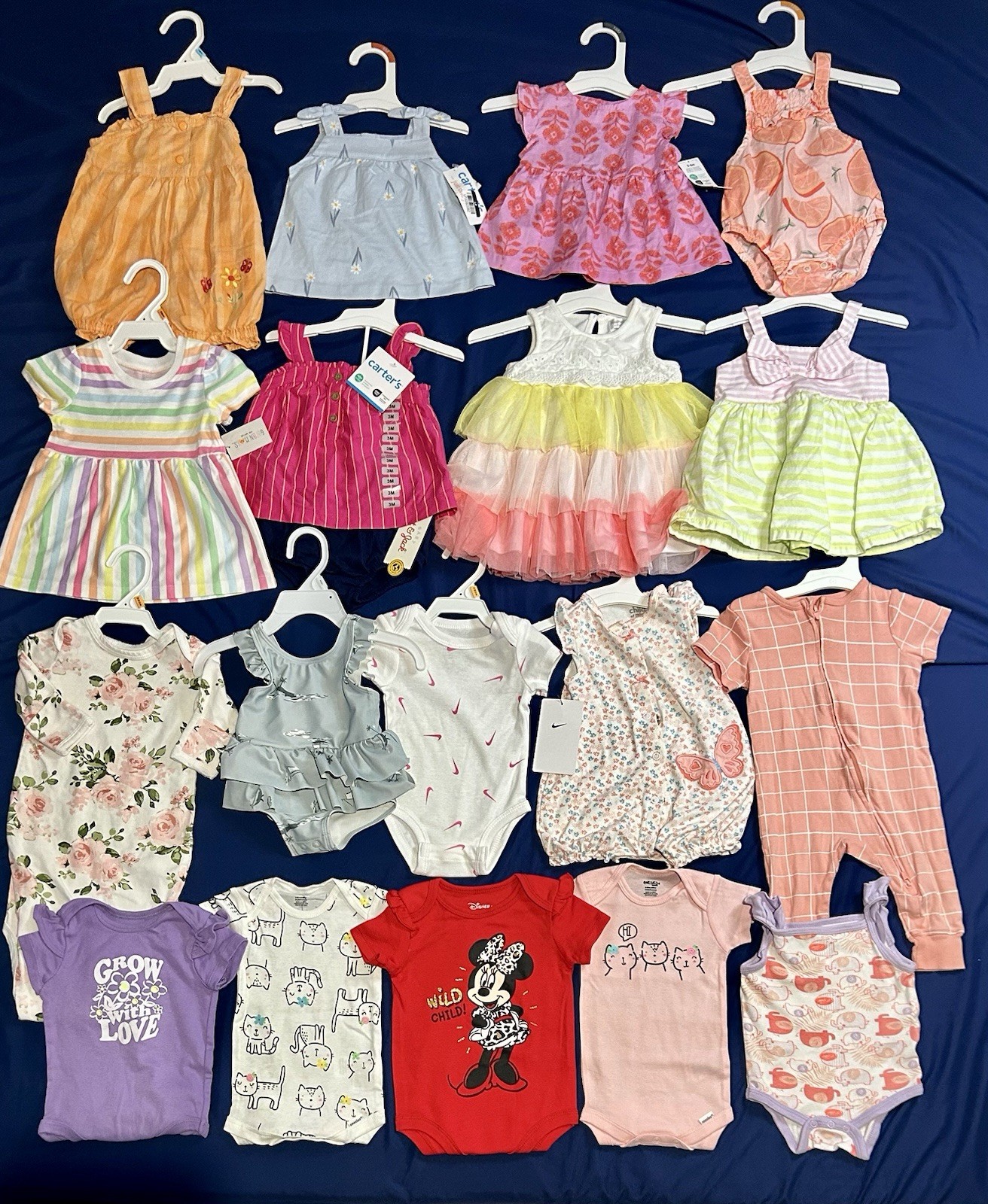 Huge Lot Baby Girls Clothes 3 6 Months NEW & EUC Summer Dress Carters Nike 3m 6m