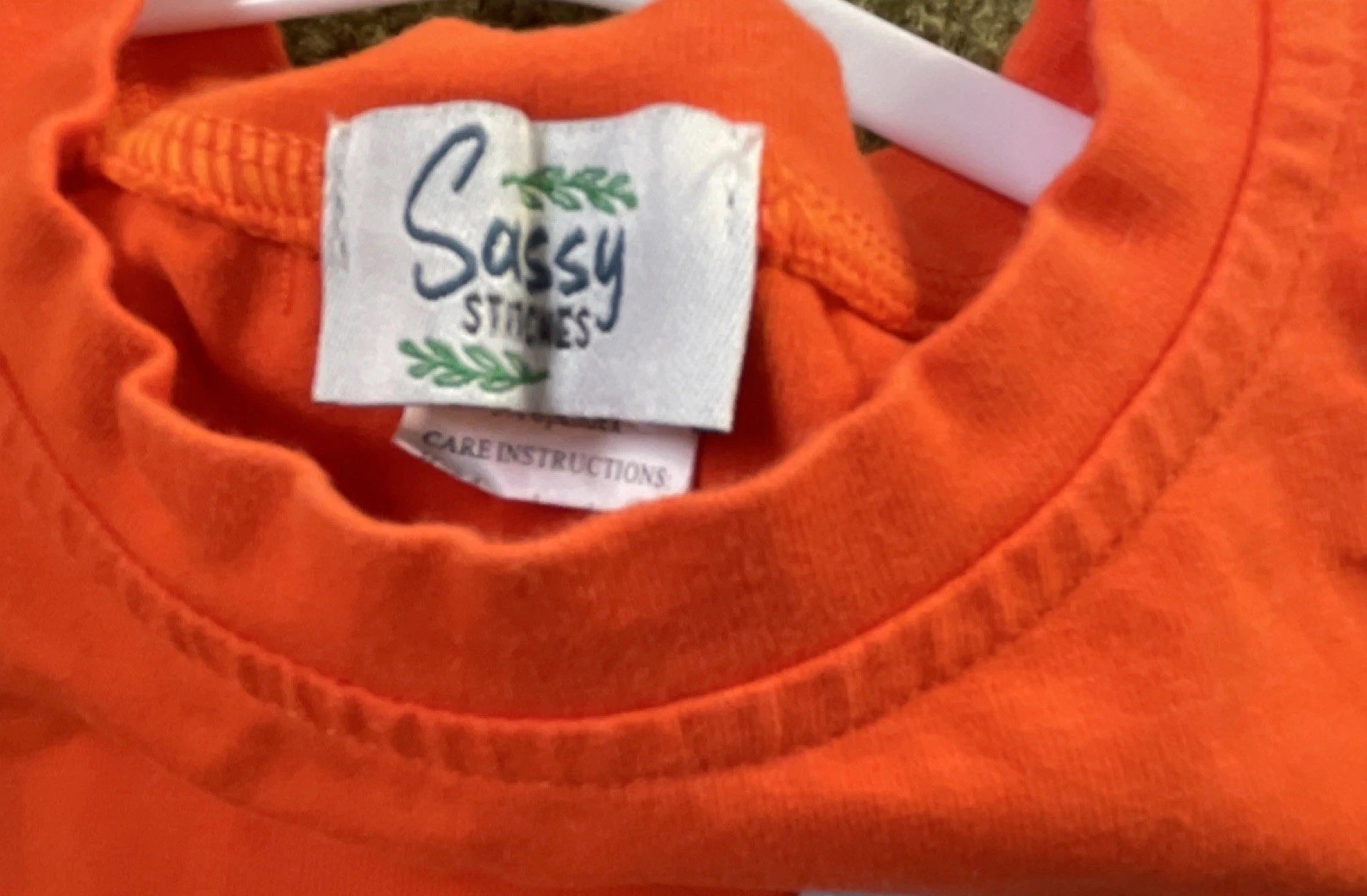 Sassy Stitches Mickey Mouse Orange T-Shirt & Light Blue Shorts Set Outfit