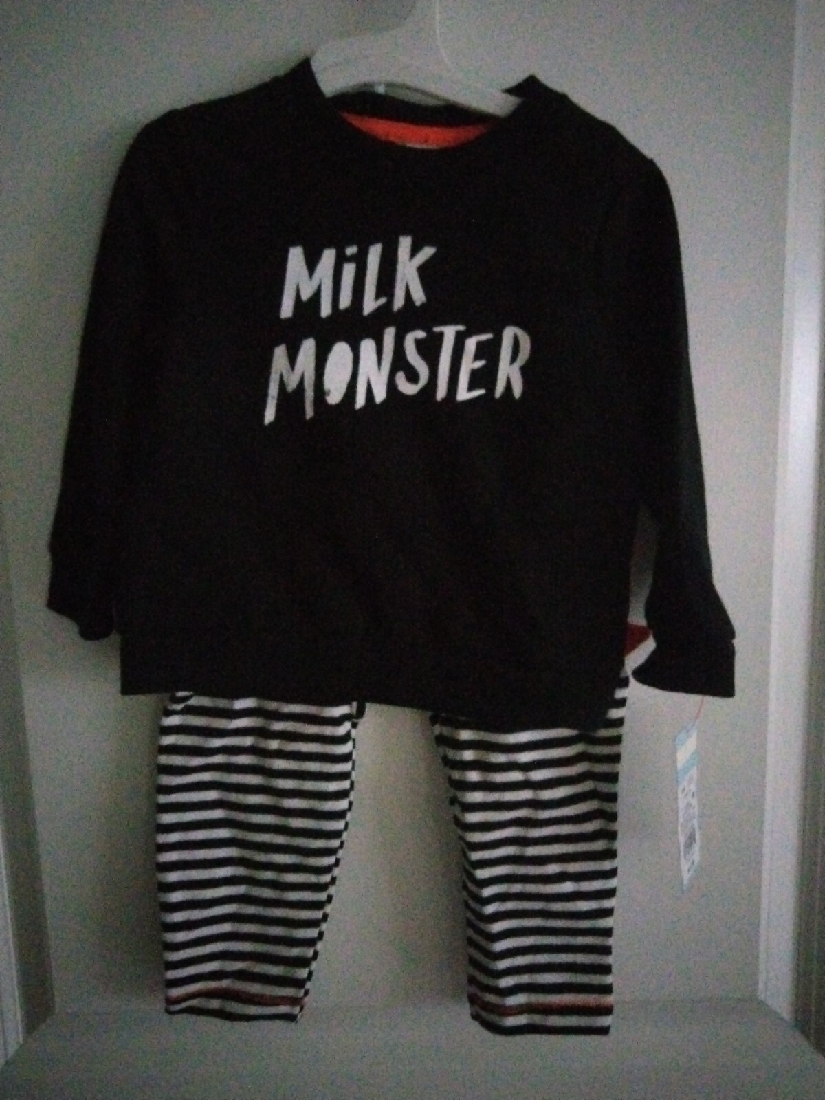 NWT Baby UNISEX Cat & Jack MILK MONSTER Outfit 18 m FREE SHIP