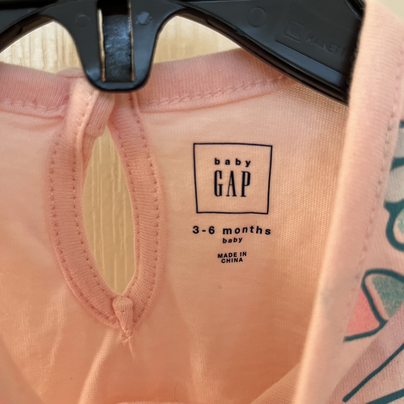 Baby Gap Mermaid Shell Pink 2-Piece Pants and Top Set Girls Size 3-6 Months
