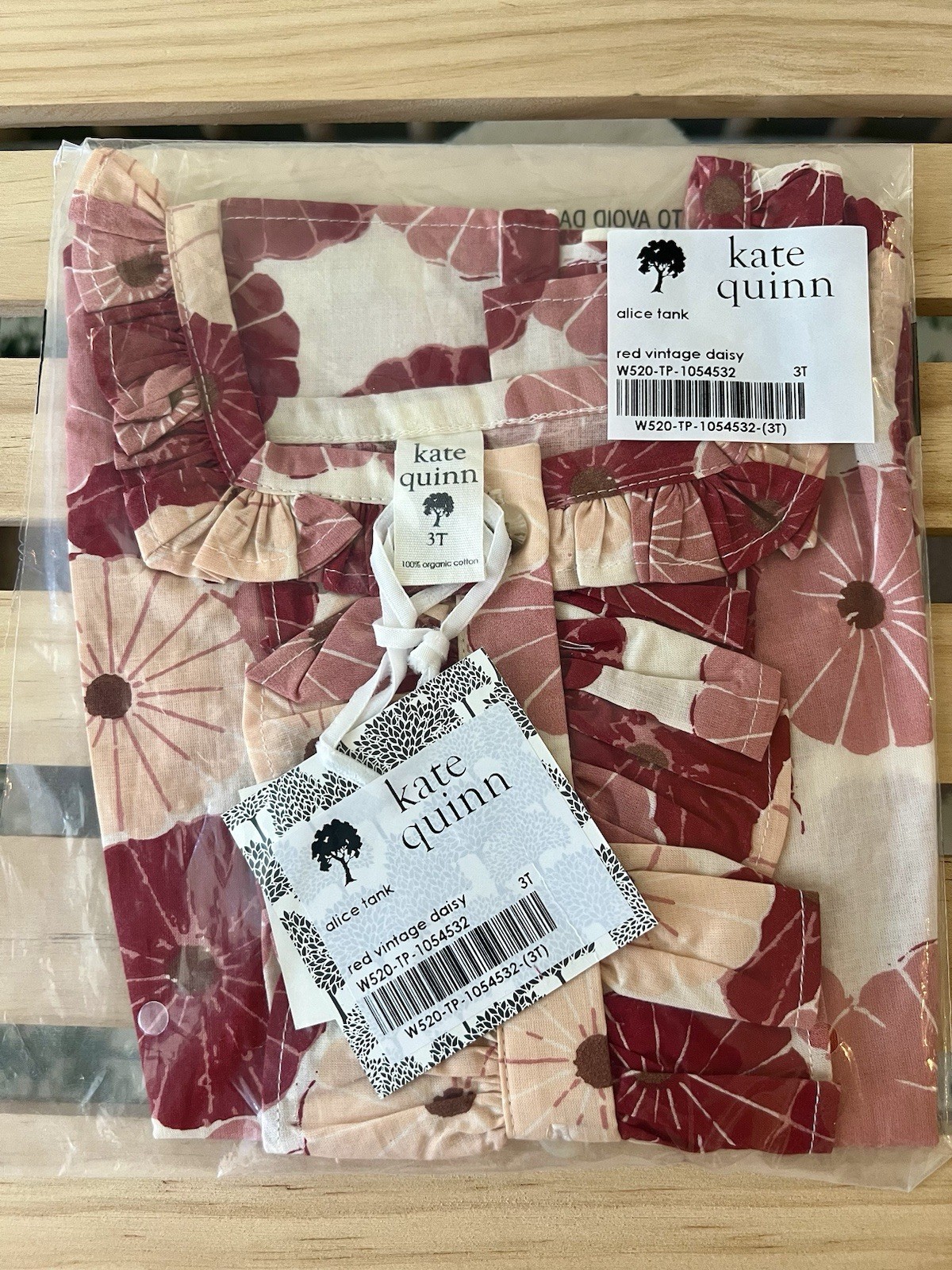 *NIB* Bundle Kate Quinn 3T Cotton Red Vintage Daisy Alice Tank Basic Skirt Set