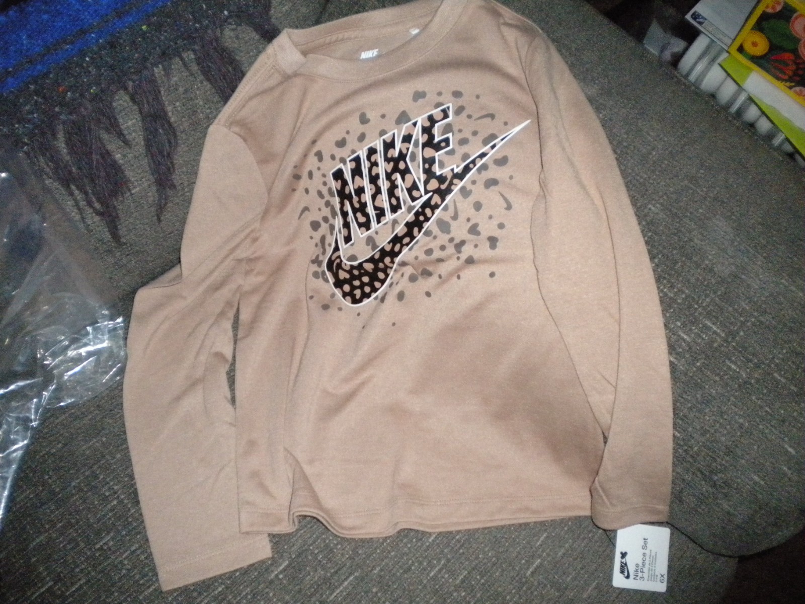 NWT Nike toddler girls 3 piece vest set size 2T – 6- 6X NWT LEOPARD $85