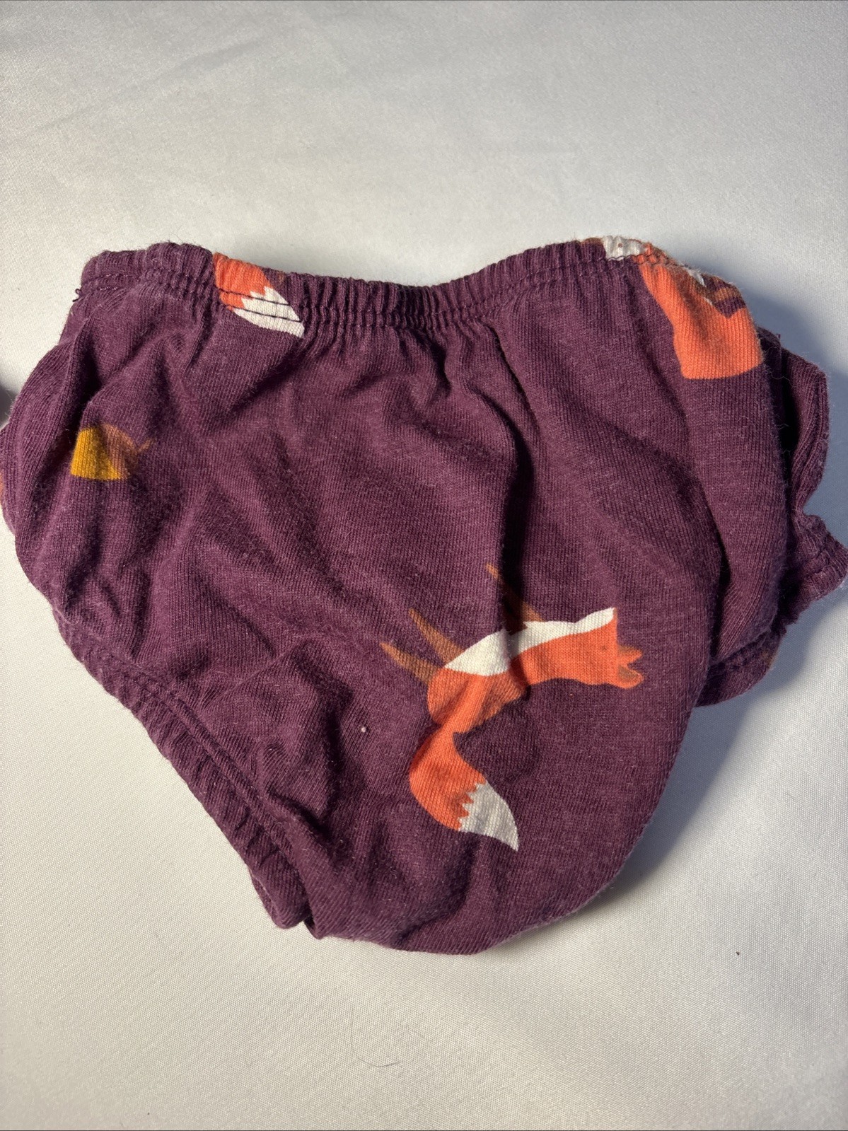 Wonder Nation Baby Girl Long Sleeve Knit Dress & Diaper Cover *Foxes* 0-3 Month