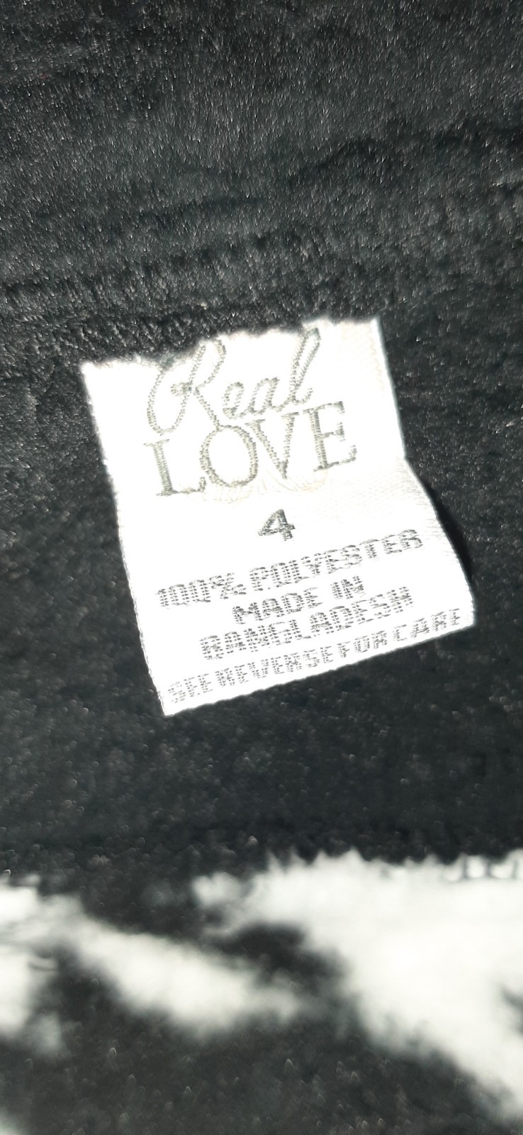Real Love Girls 4t 2-Piece Fleece Full Zip Houndstooth Jacket & Pink Pants