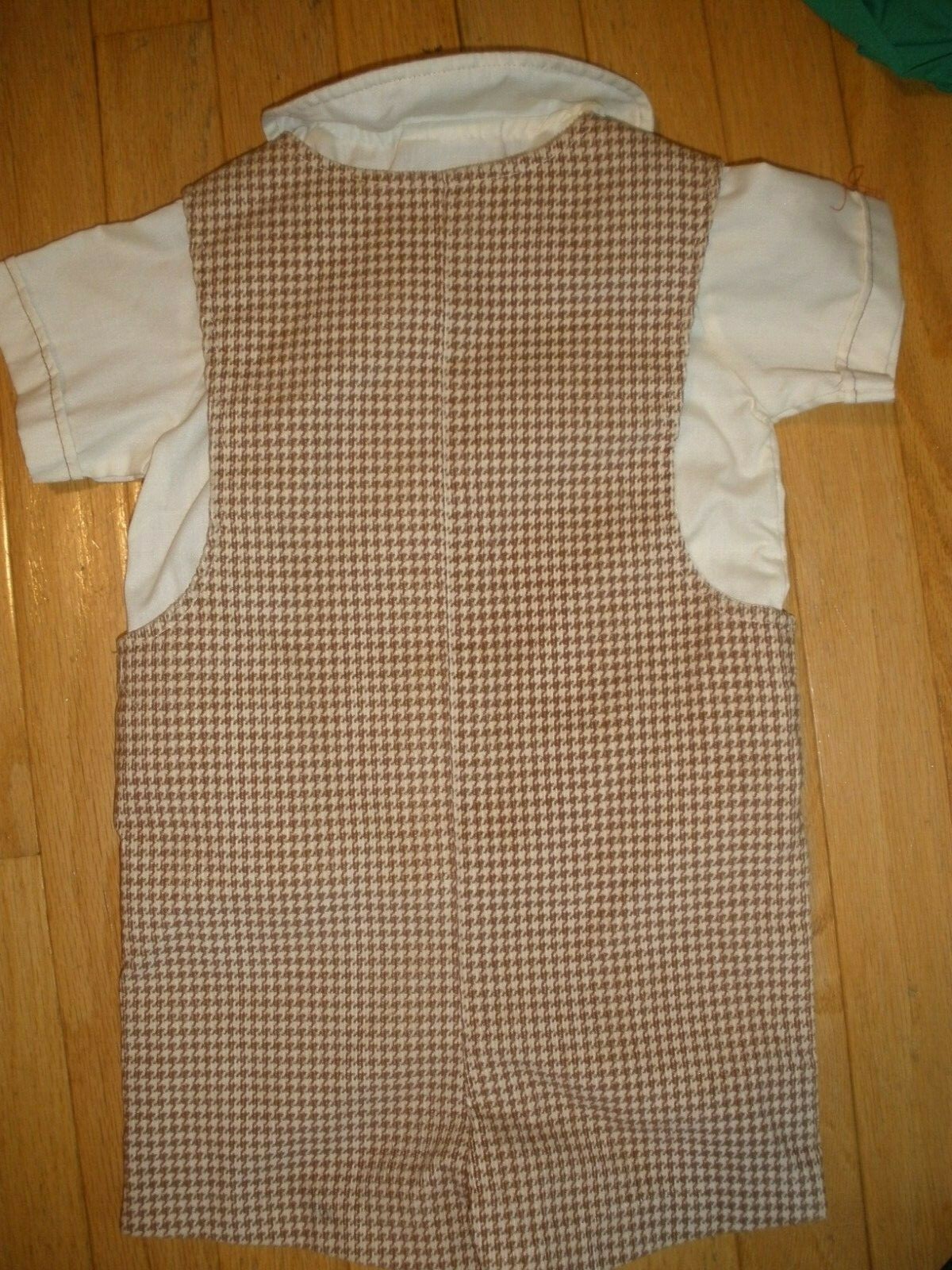 Vintage Good Lad 4T Brown One Piece Outfit Shorts Shirt (24)