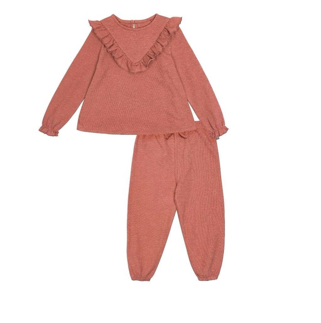 modern moments by gerber Girls Pink Outfit Ruffle Top Set Size 12 Months