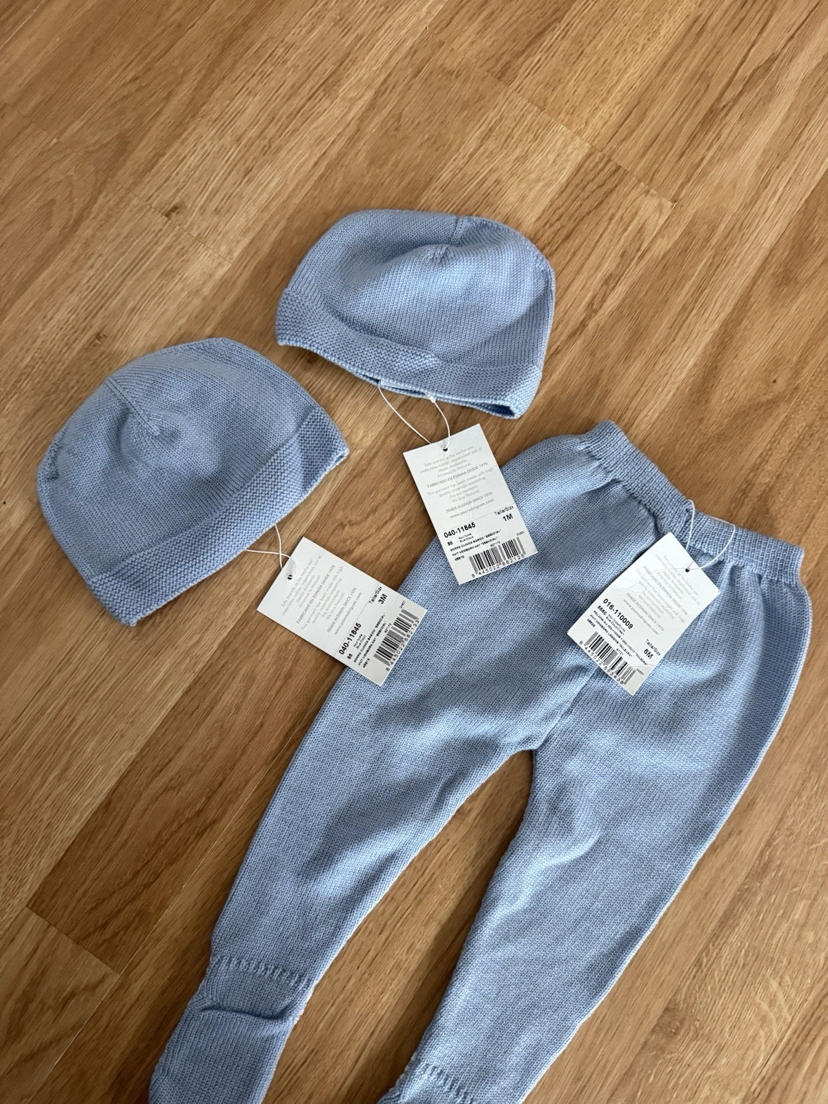 NEW PAZ Rodríguez Footed Leggings And Matching Knit Beanies – 1,3,6 Months