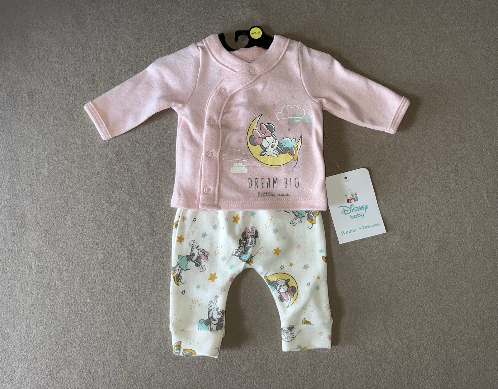 Disney Baby Girls “Minnie Mouse” Preemie Long-Sleeve Top & Pants, New with Tags!